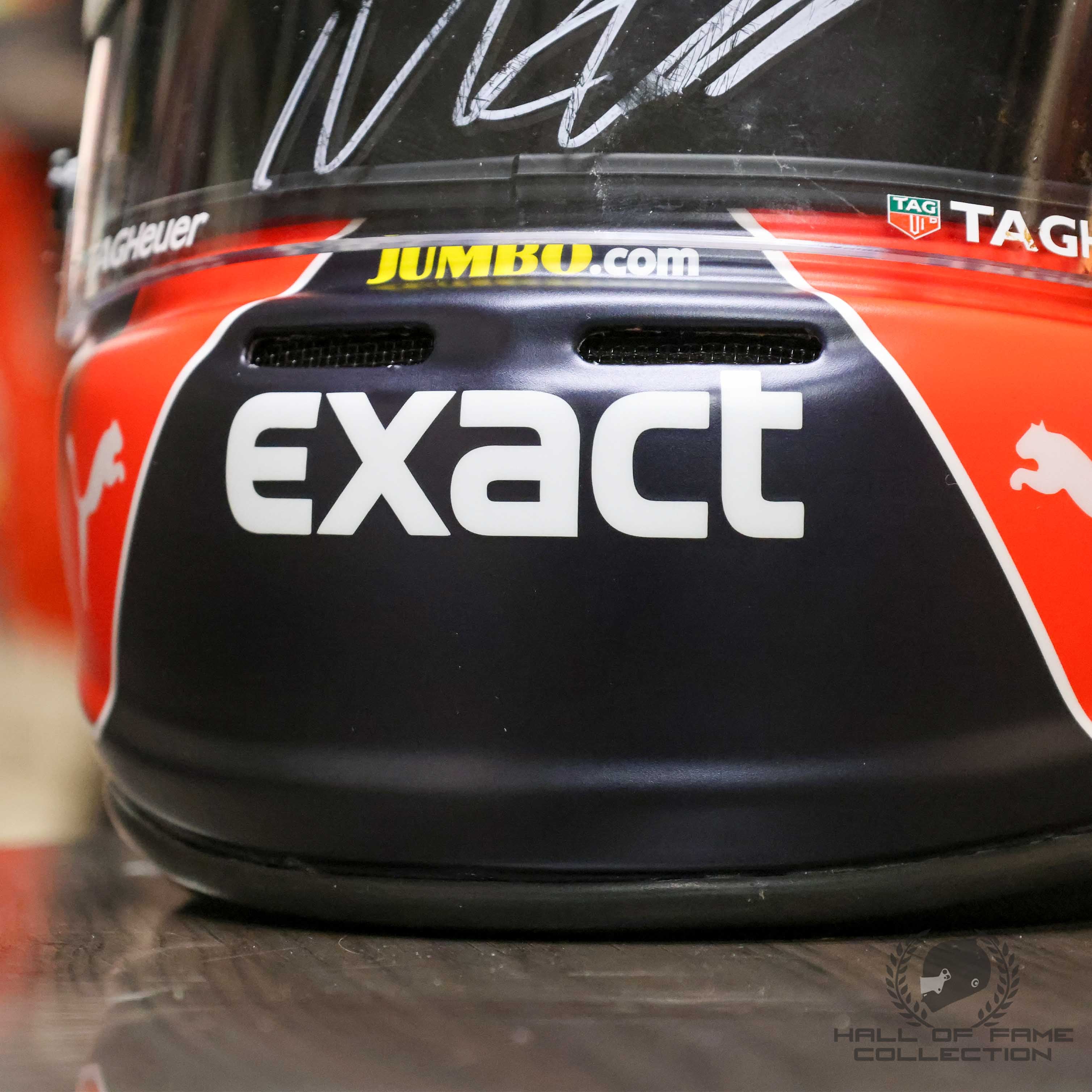 2018 Max Verstappen Signed Red Bull Racing Replica F1 Helmet