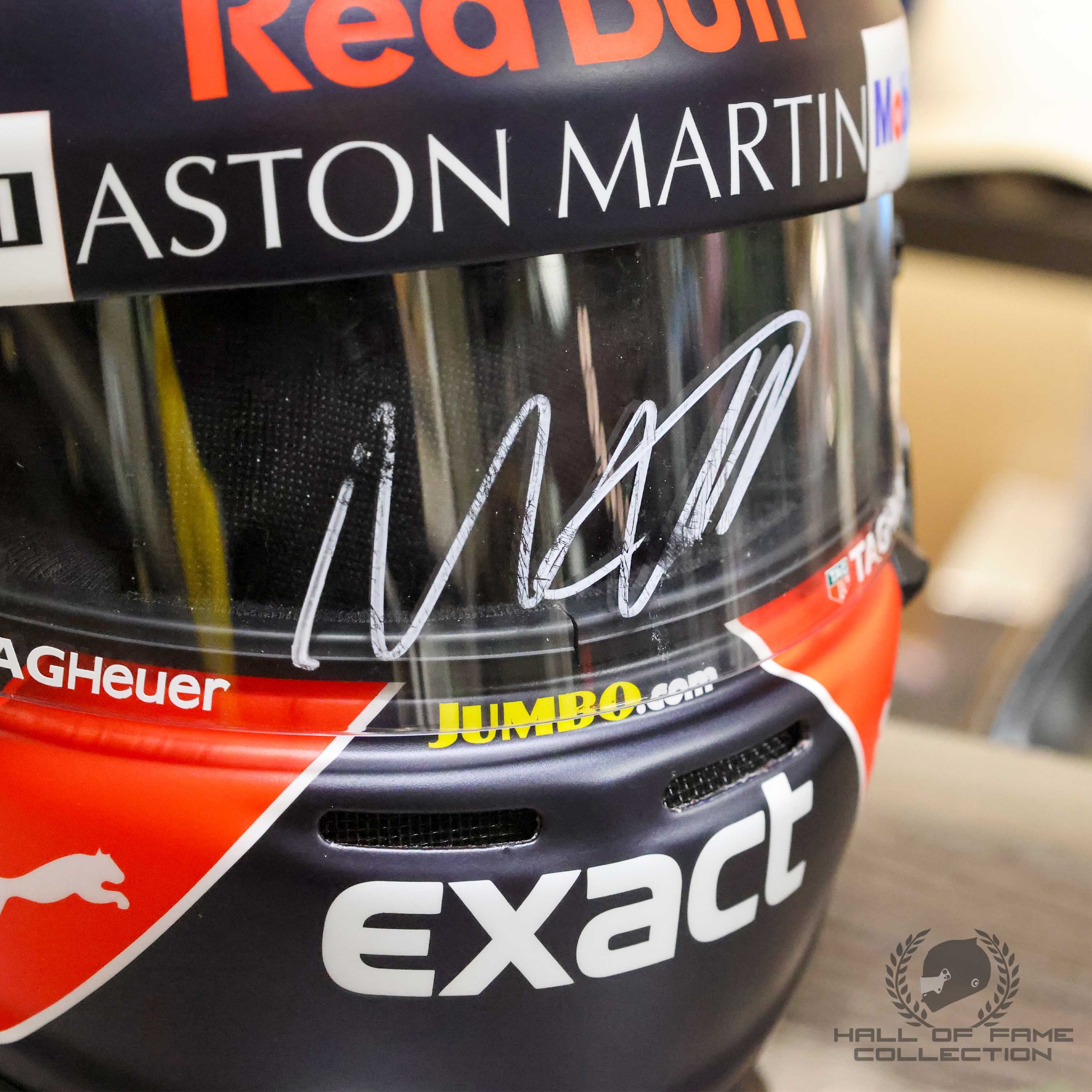 2018 Max Verstappen Signed Red Bull Racing Replica F1 Helmet