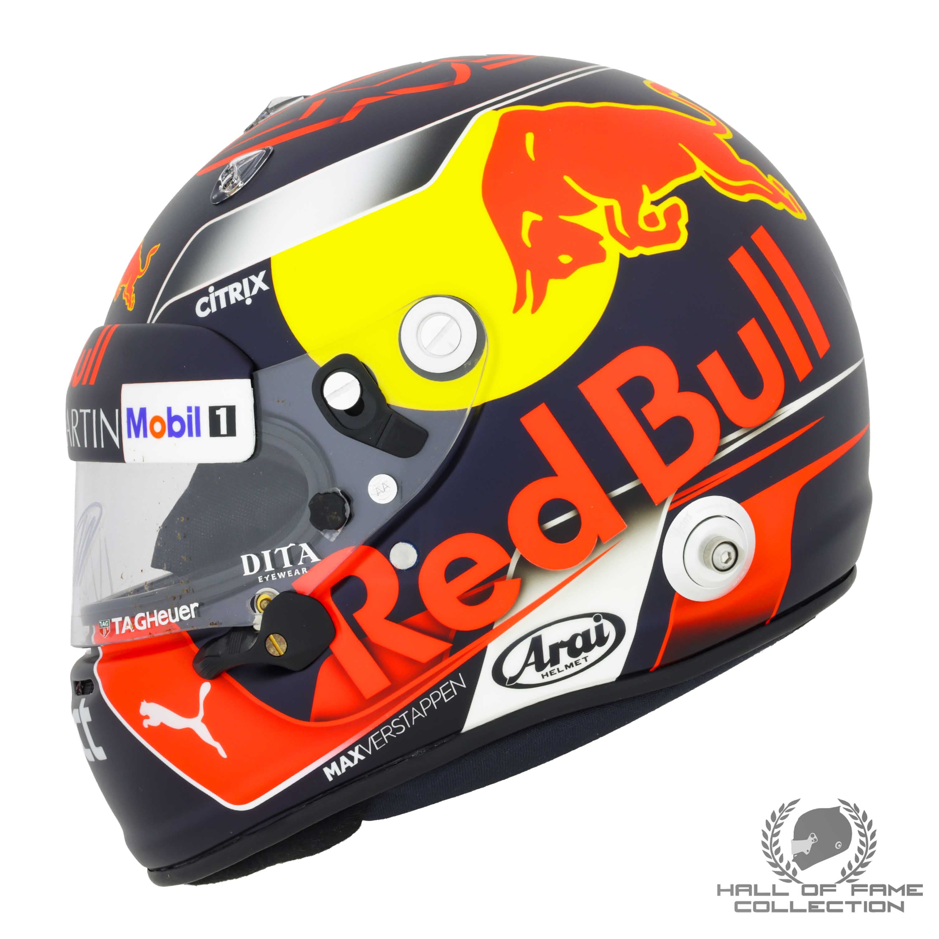 2018 Max Verstappen Signed Red Bull Racing Replica F1 Helmet