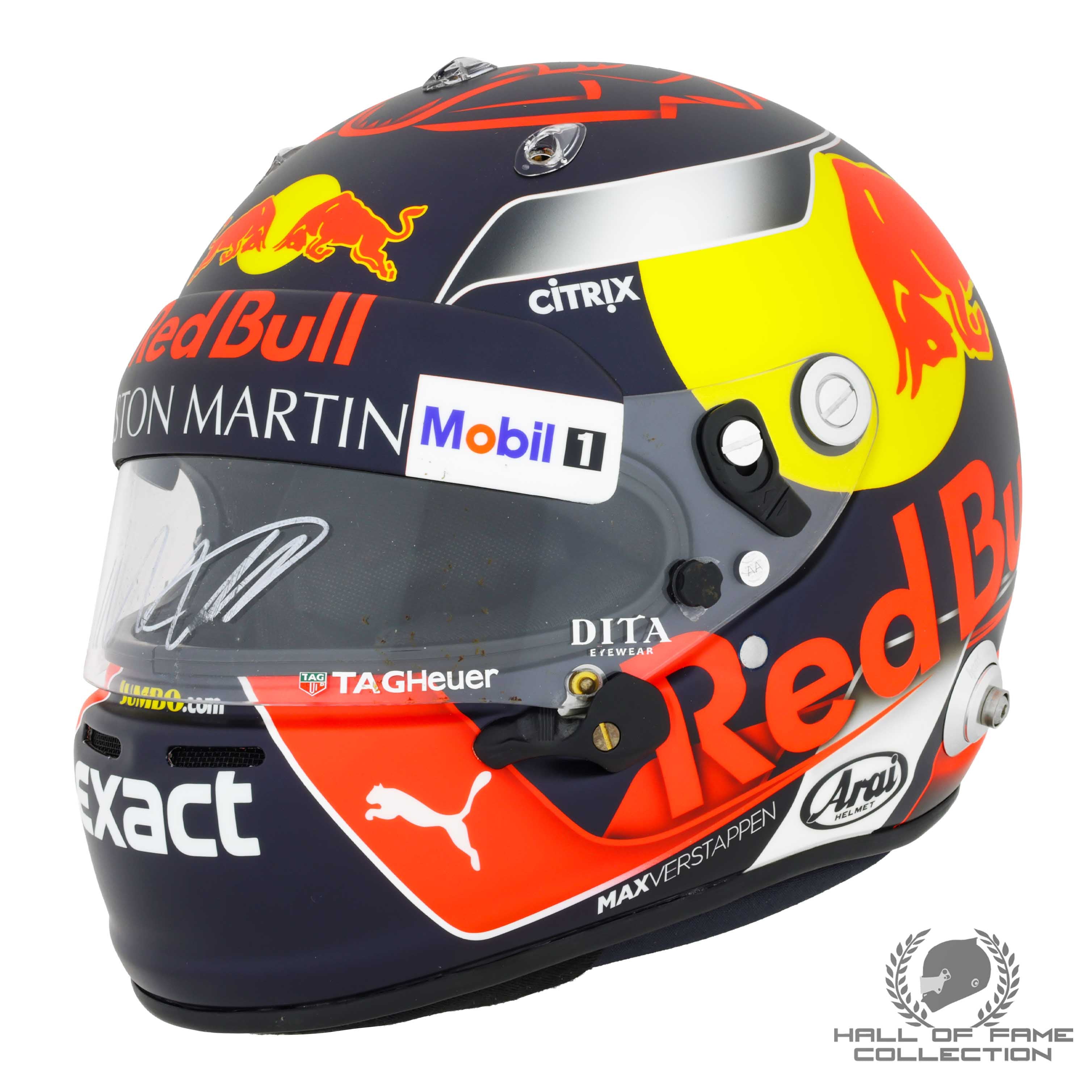 2018 Max Verstappen Signed Red Bull Racing Replica F1 Helmet