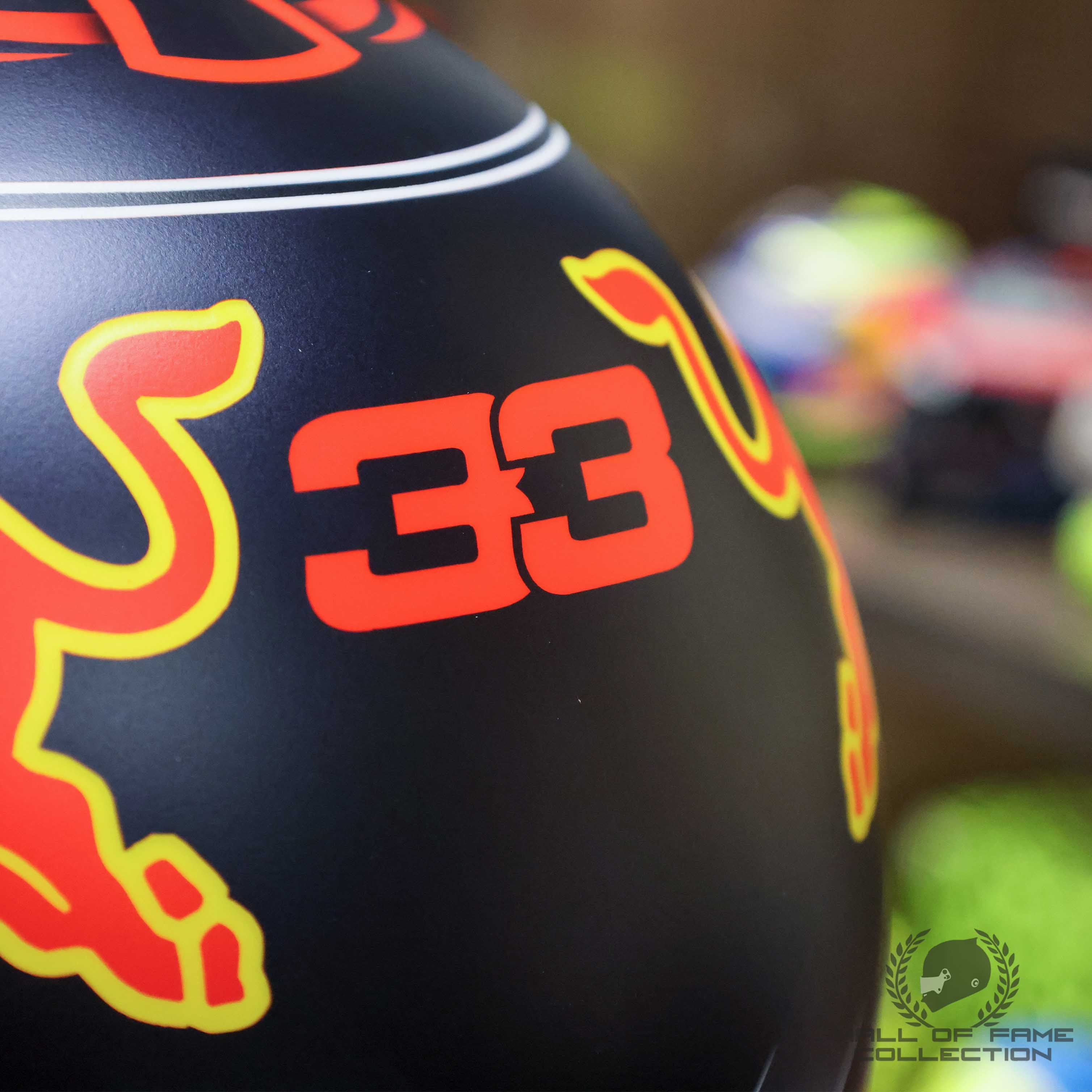 2018 Max Verstappen Signed Red Bull Racing Replica F1 Helmet
