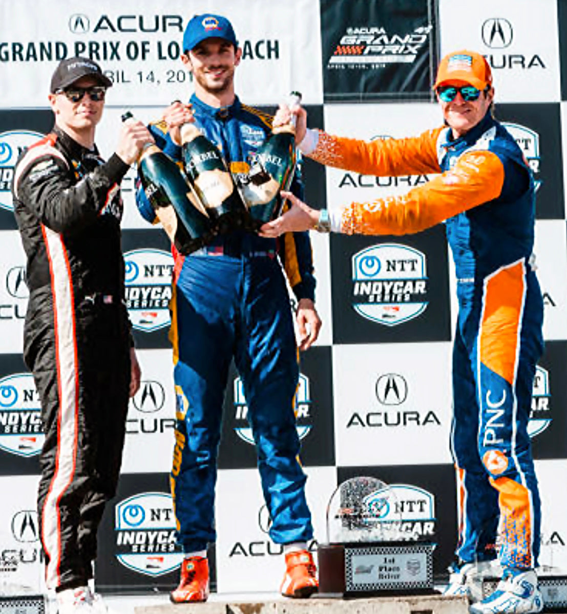 2019 Alexander Rossi Signed Race Winning Andretti Autosport Long Beach Grand Prix Boots