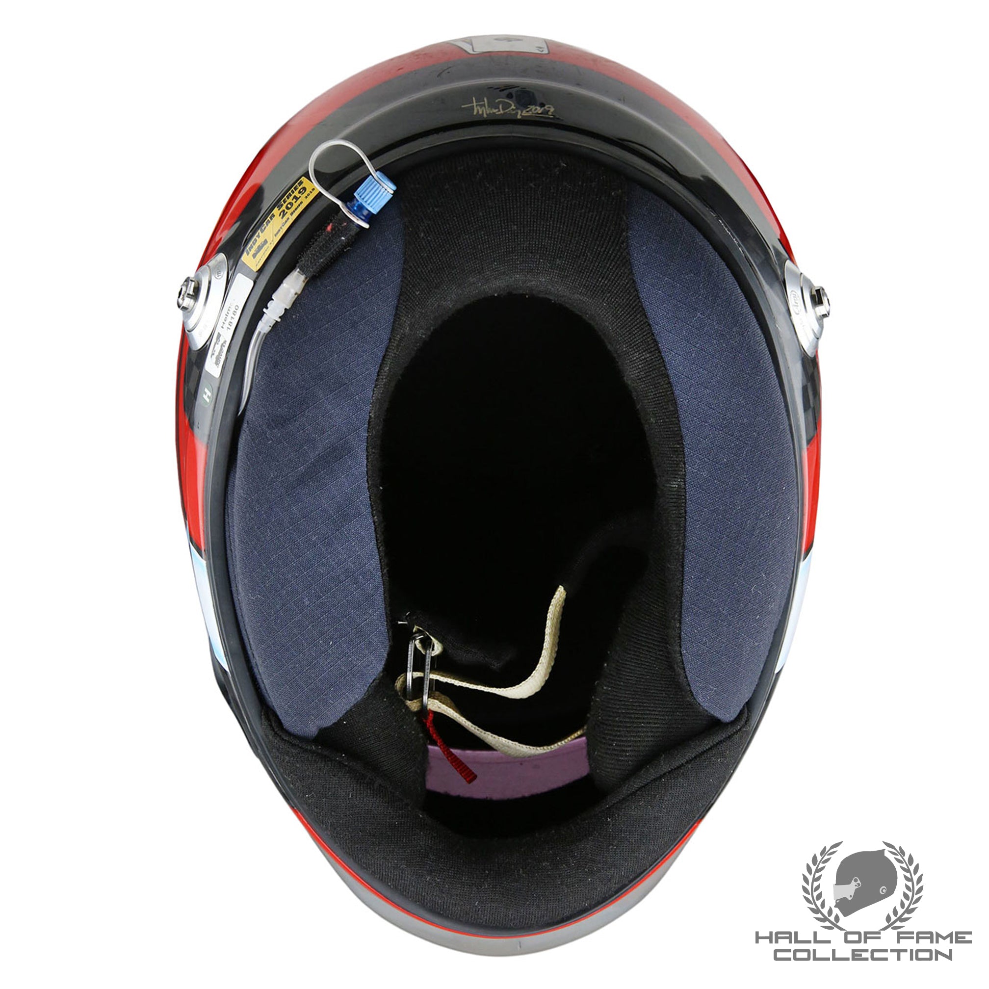 2019 Ed Jones Signed Indy 500 Used Ed Carpenter Racing Scuderia Corsa IndyCar Helmet