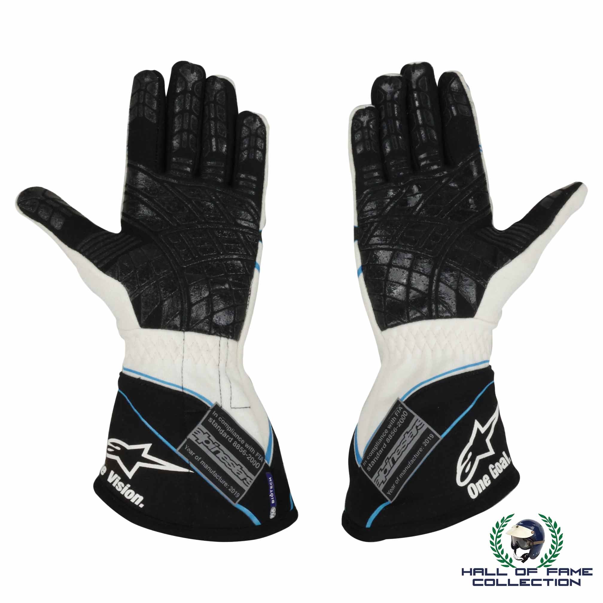2019 George Russell Monaco GP Used Williams F1 Gloves