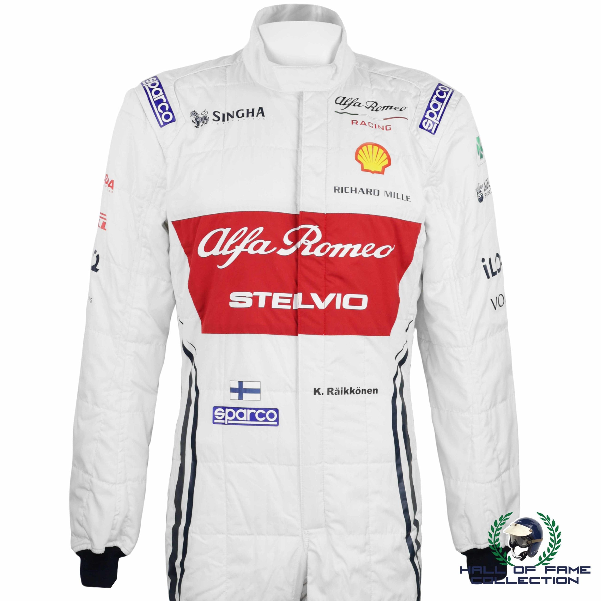 2019 Kimi Raikkonen Race Used Chinese And 1000th Grand Prix Alfa Romeo F1 Suit