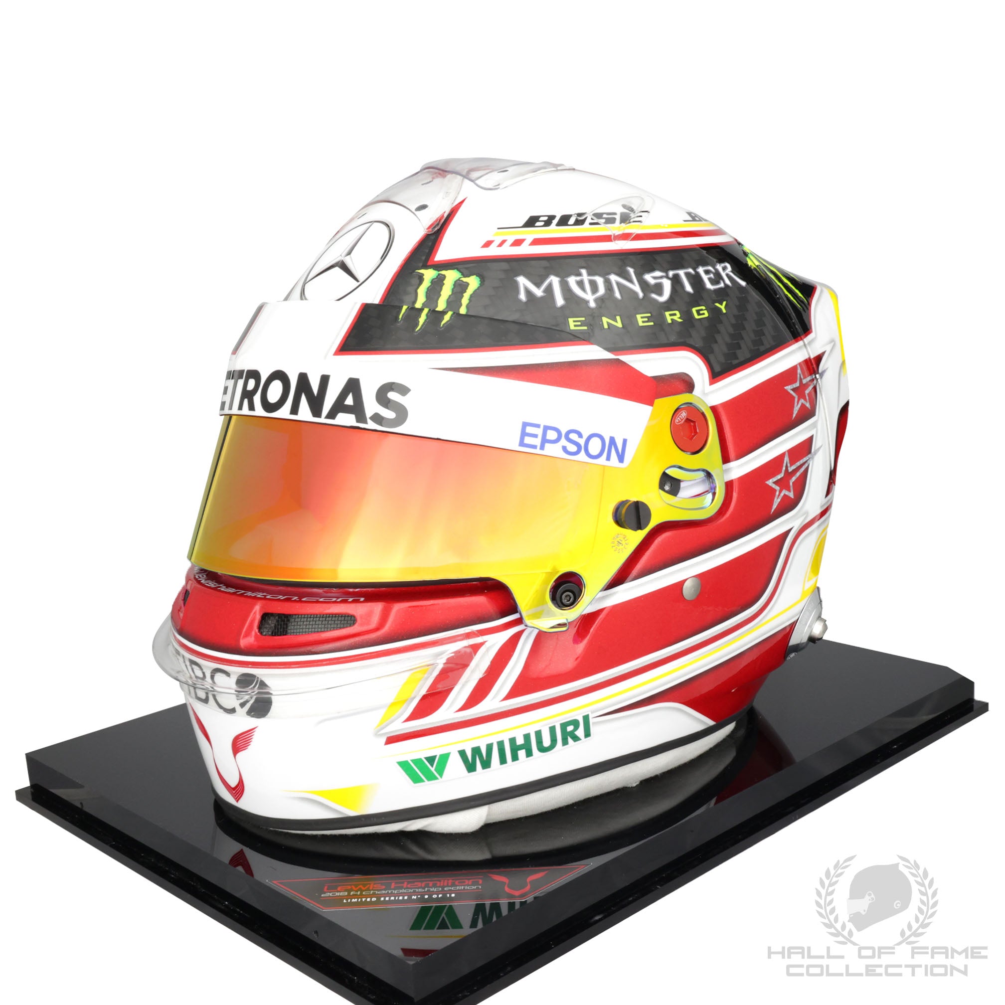 2018 Lewis Hamilton Limited Edition 9/18 5th World Championship Replica Mercedes F1 Helmet