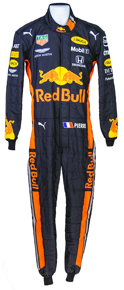 2019 Pierre Gasly Race Used Red Bull Racing F1 Suit