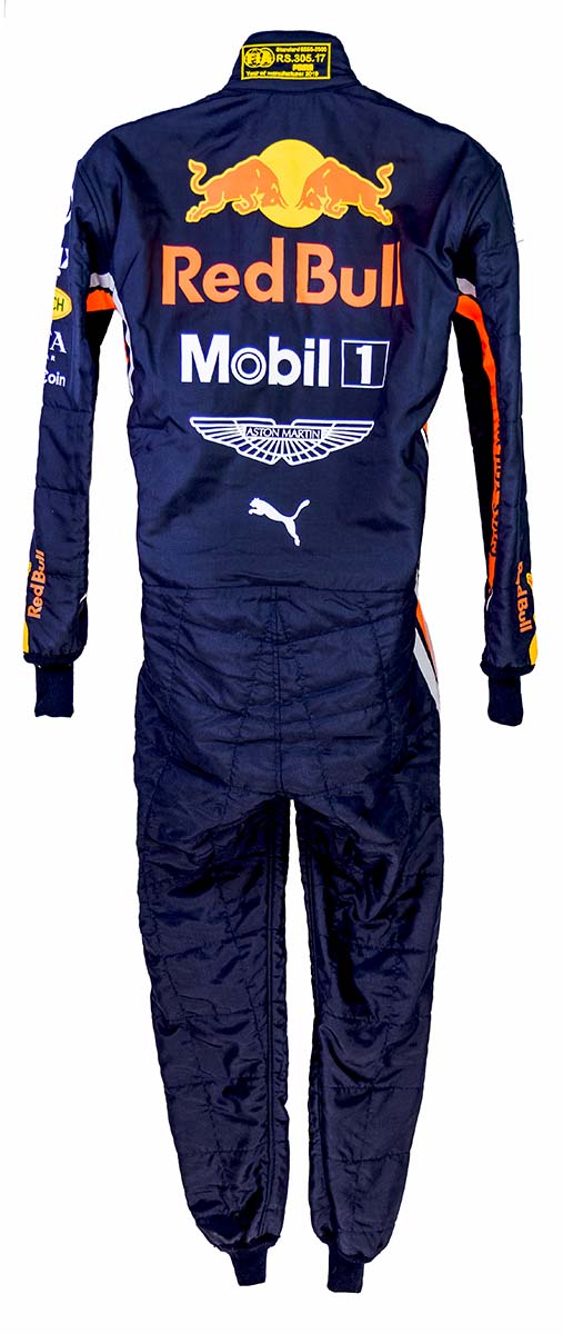 2019 Pierre Gasly Race Used Red Bull Racing F1 Suit