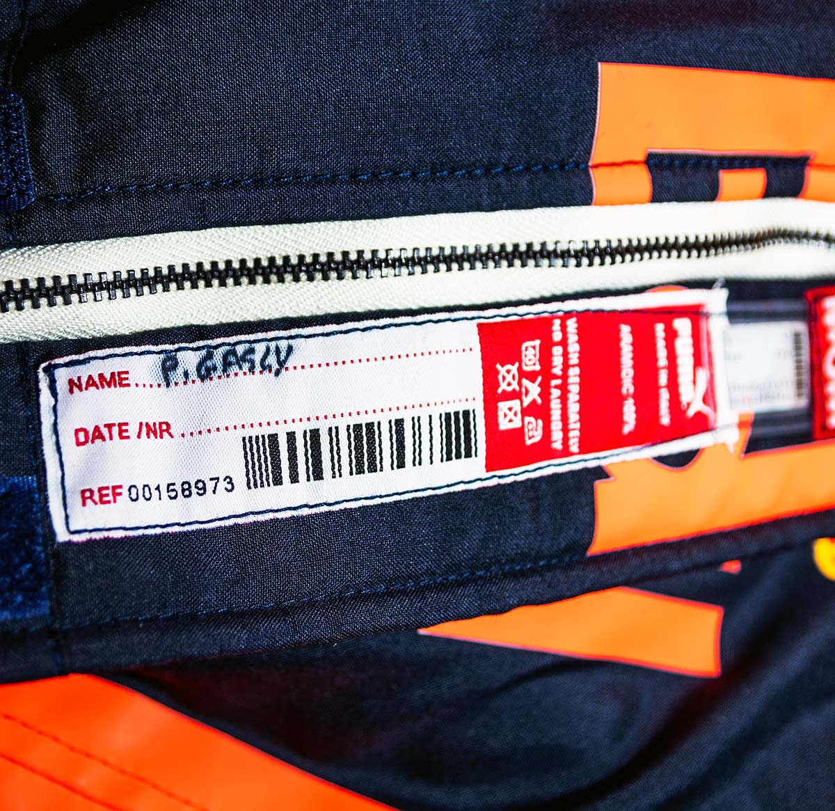 2019 Pierre Gasly Race Used Red Bull Racing F1 Suit