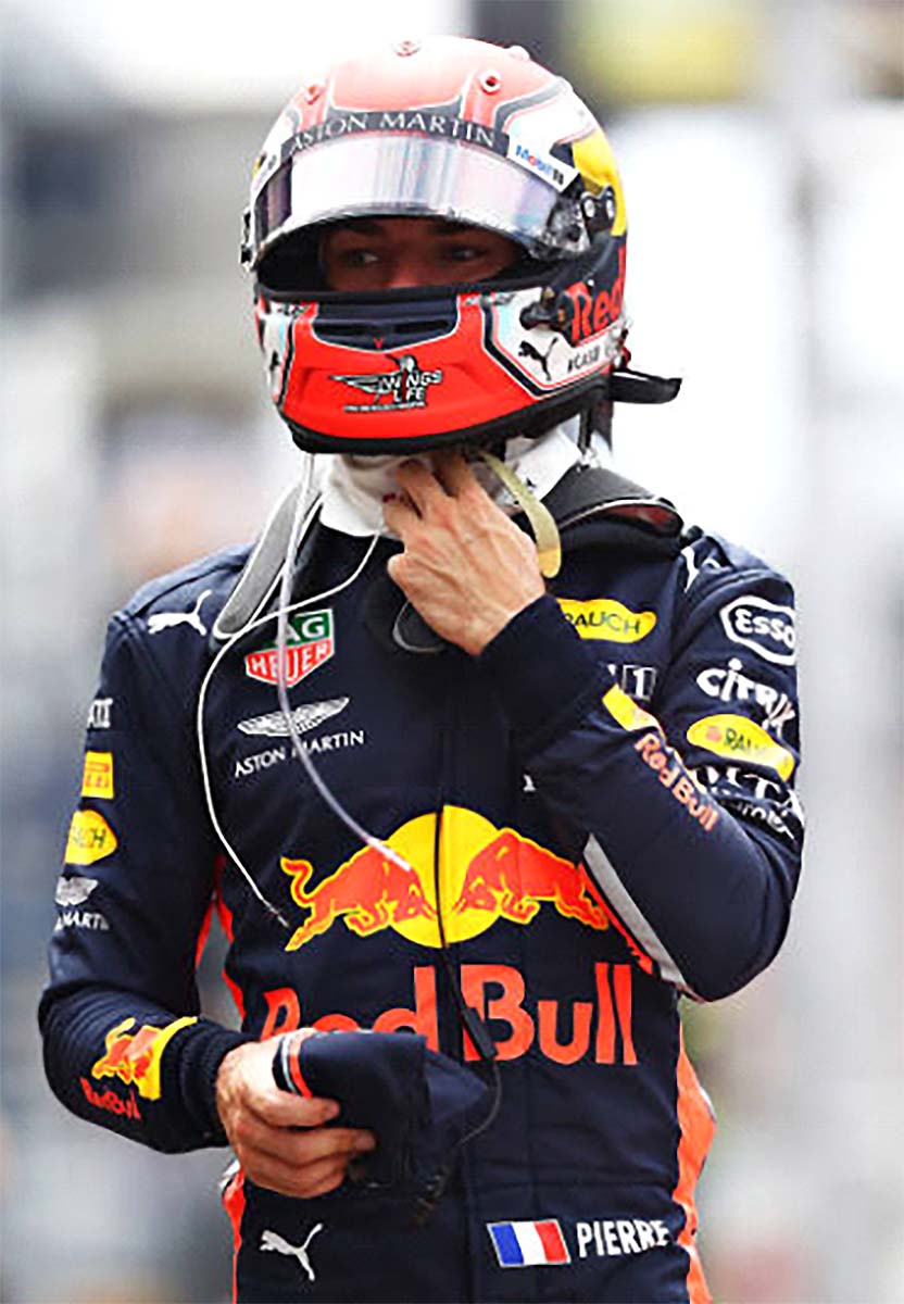 2019 Pierre Gasly Race Used Red Bull Racing F1 Suit