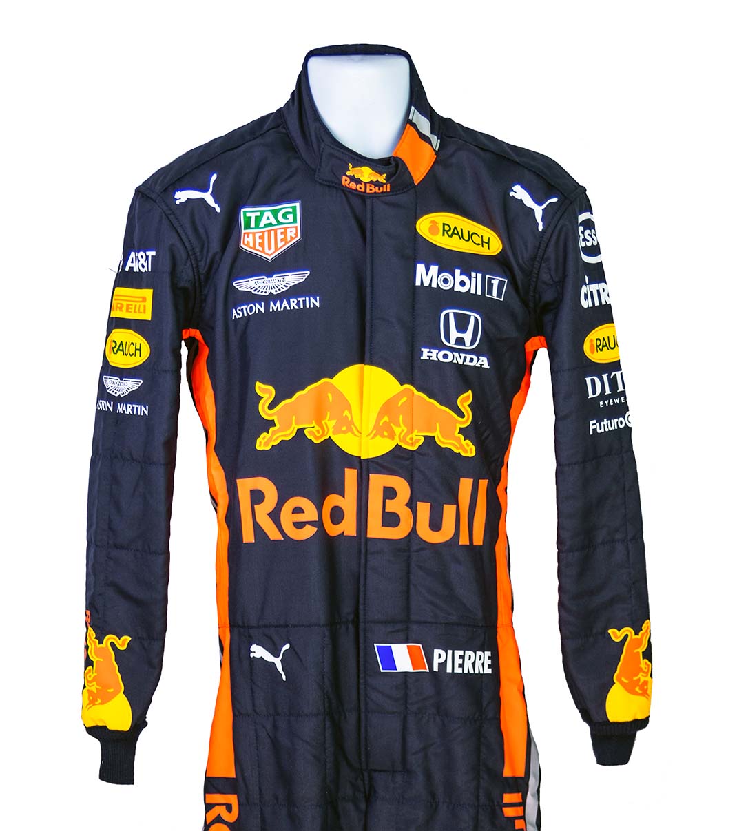 2019 Pierre Gasly Race Used Red Bull Racing F1 Suit