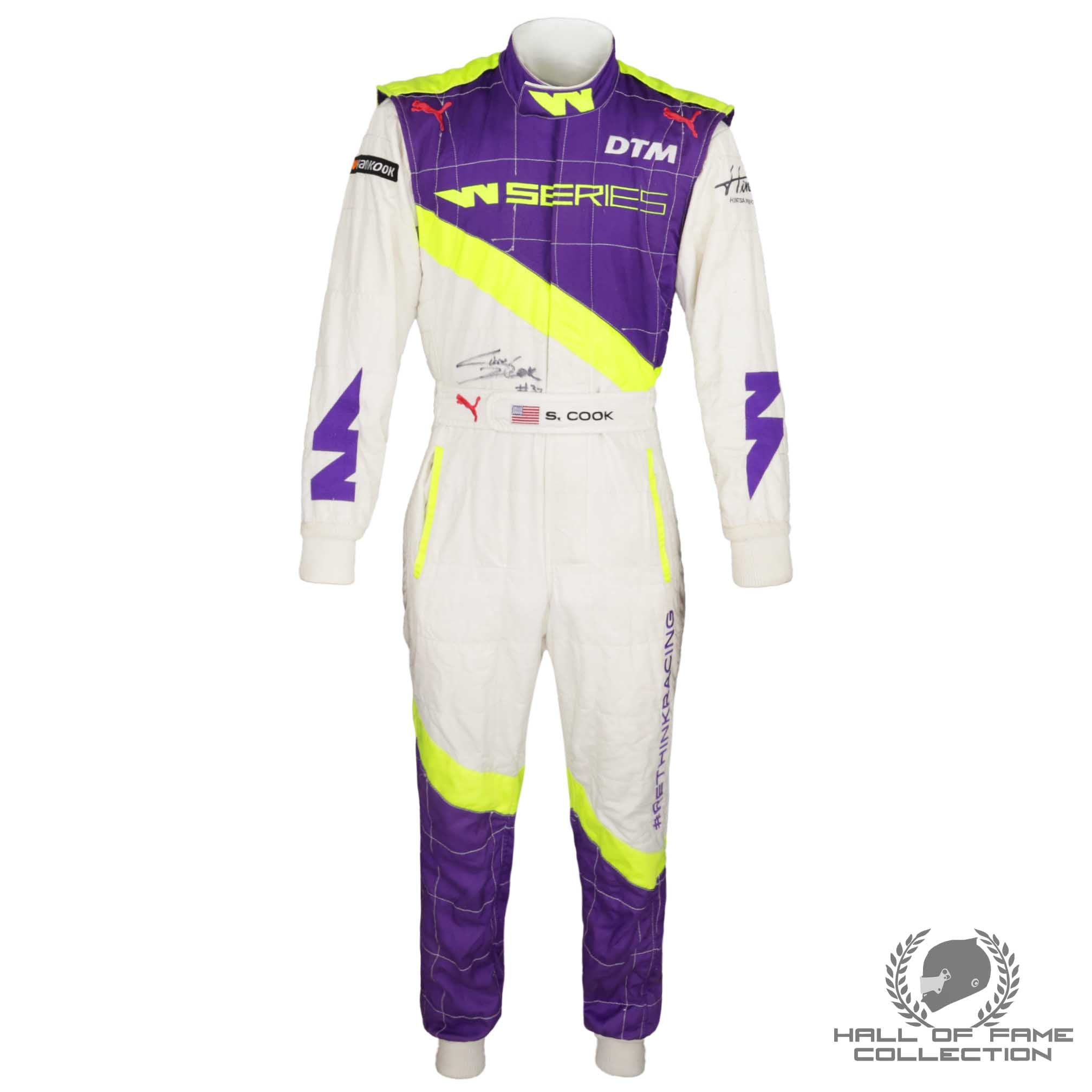 2019 Sabre Cook Signed Race Used W Series Suit