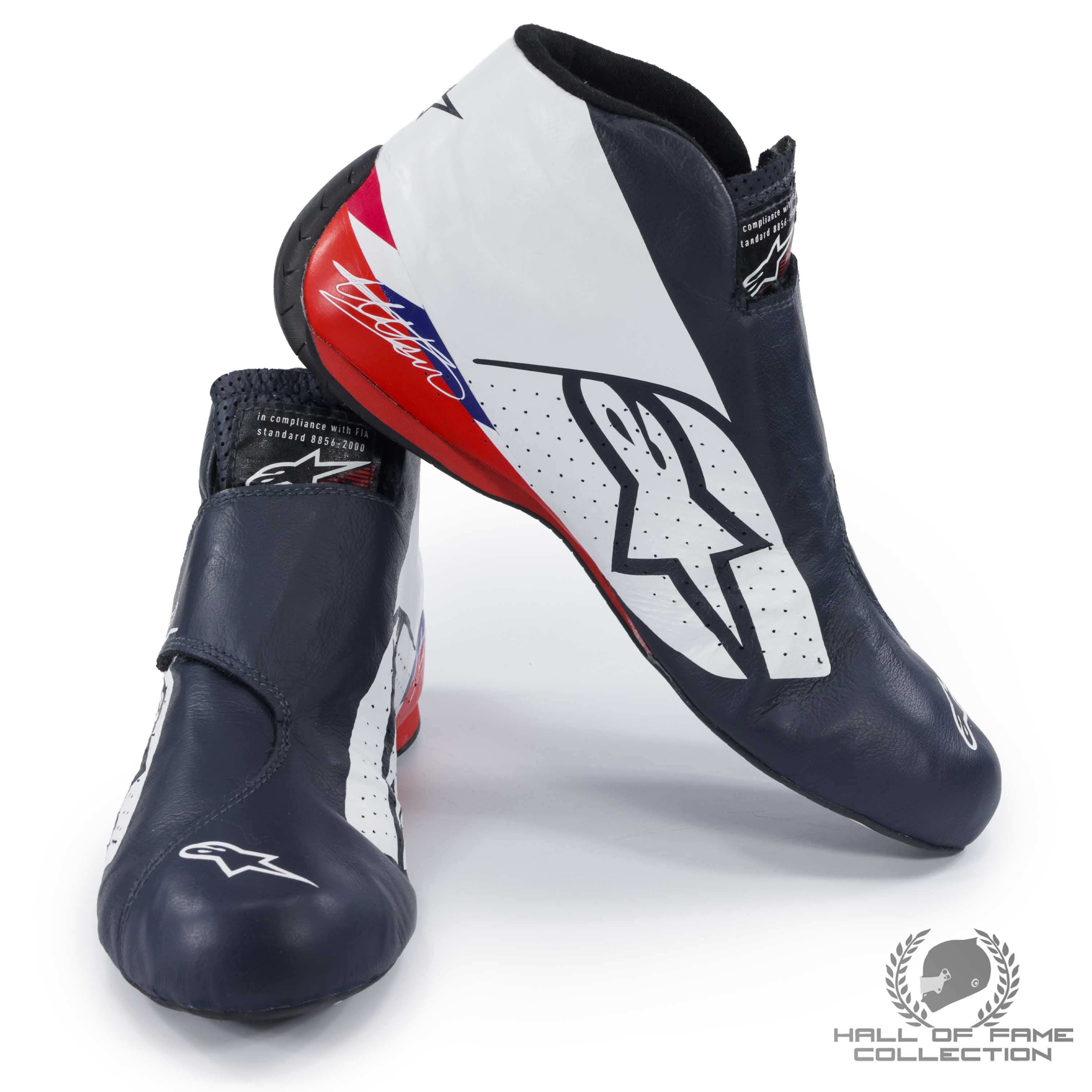 2019 Alex Albon Race Used Rookie Season Scuderia Toro Rosso F1 Boots