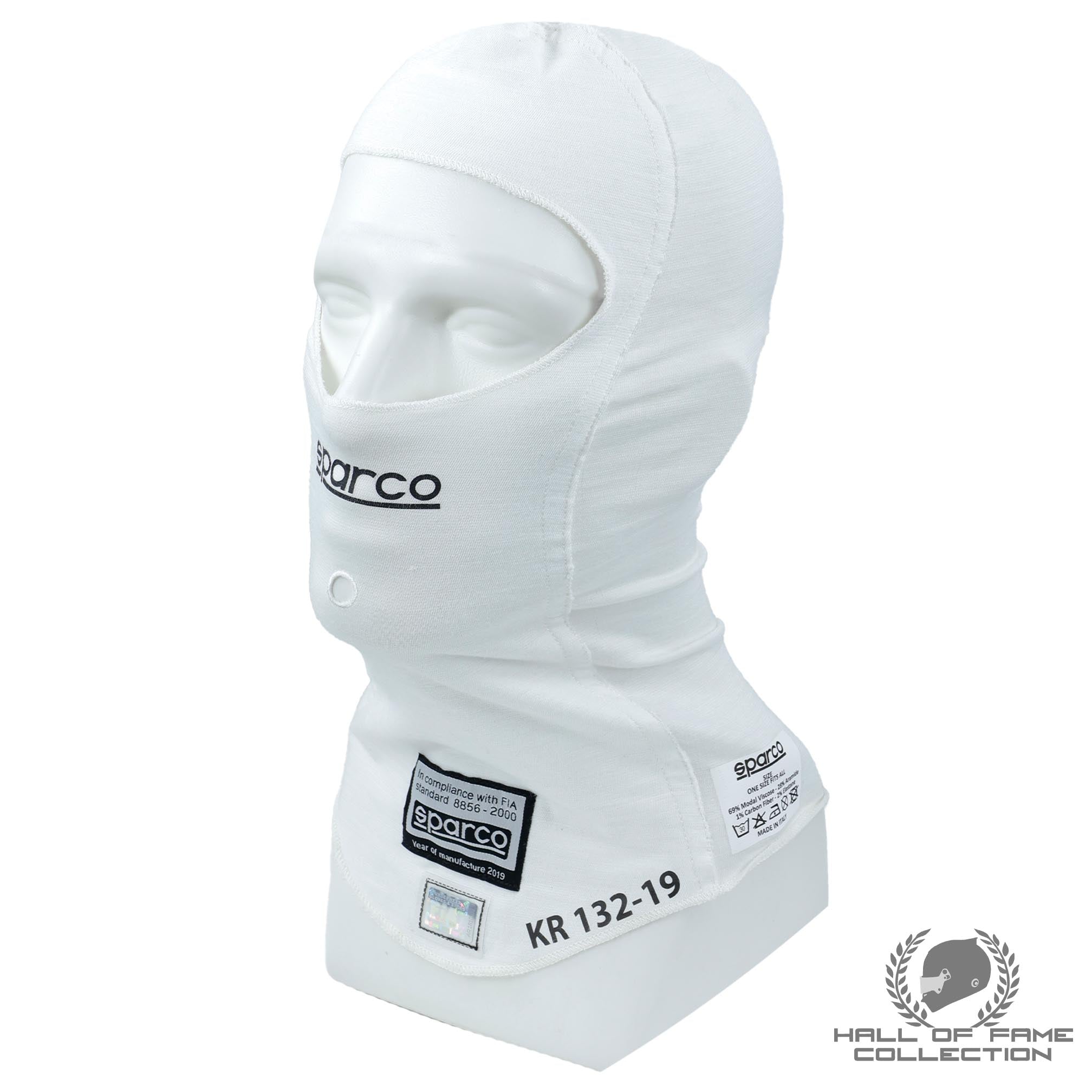 2019 Kimi Raikkonen Race Used Signed Alfa Romeo F1 Balaclava