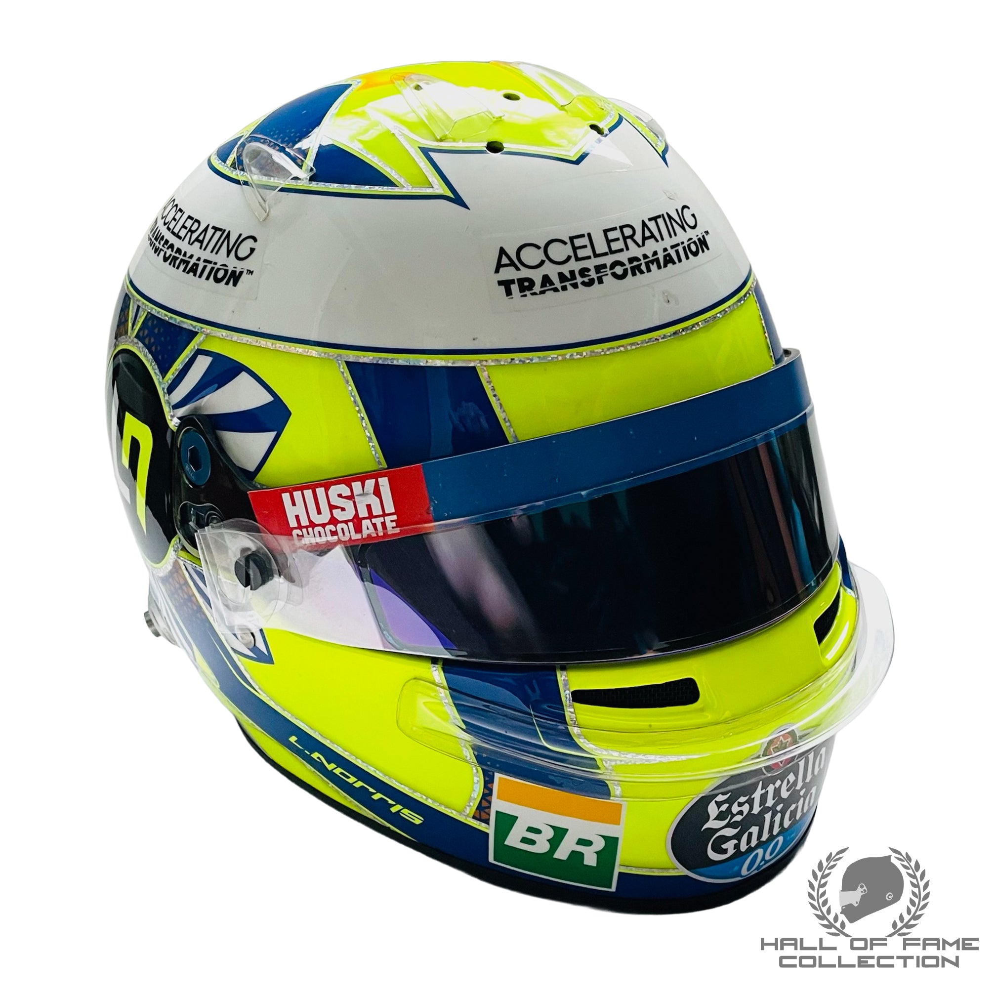 2019 Lando Norris Spanish Grand Prix Used McLaren F1 Helmet