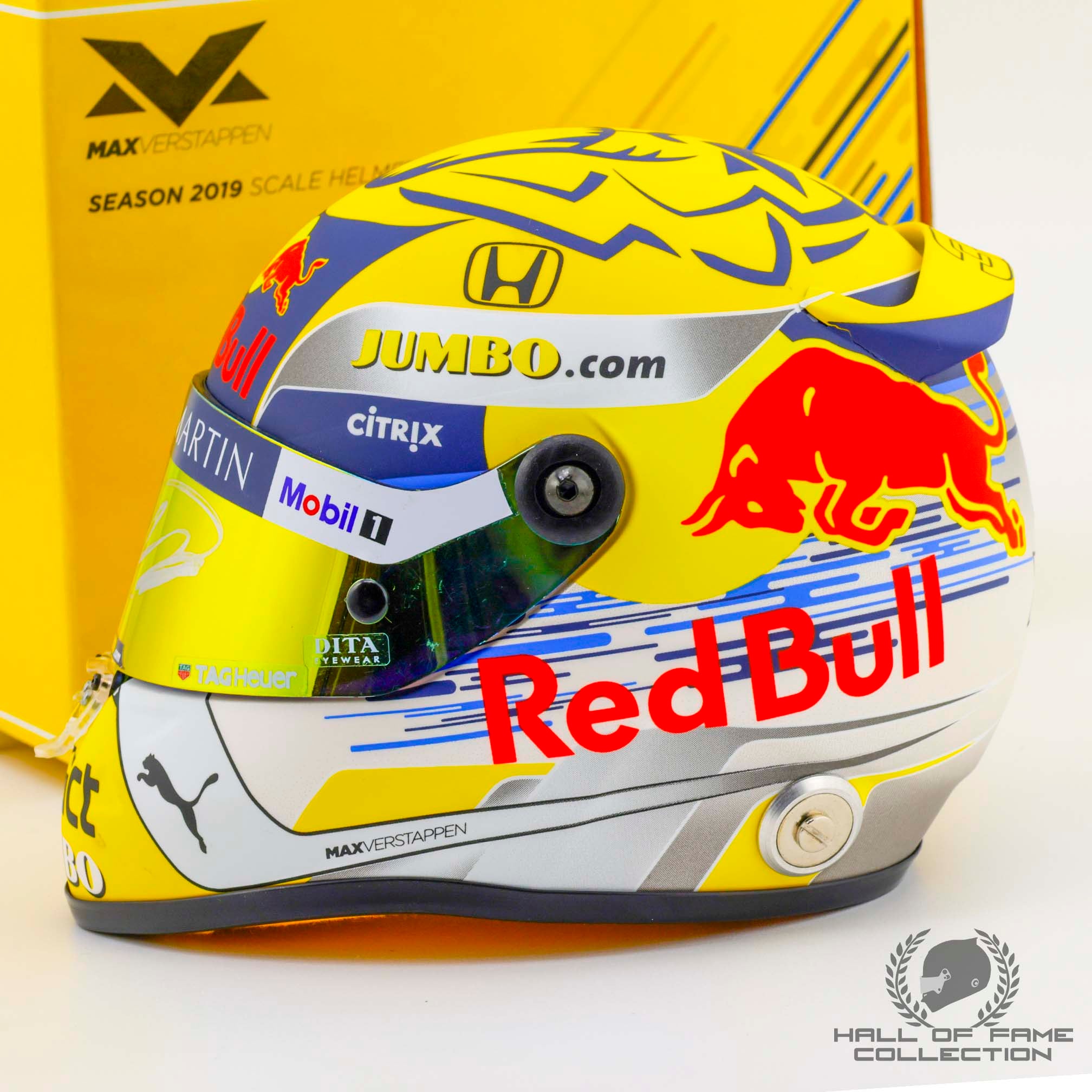 2019 Max Verstappen Signed Austria GP Red Bull Racing 1:2 Scale F1 Helmet