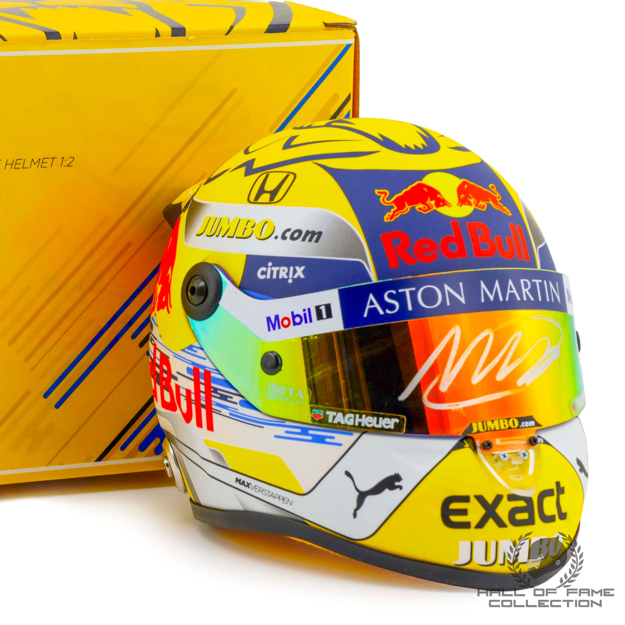 2019 Max Verstappen Signed Austria GP Red Bull Racing 1:2 Scale F1 Helmet
