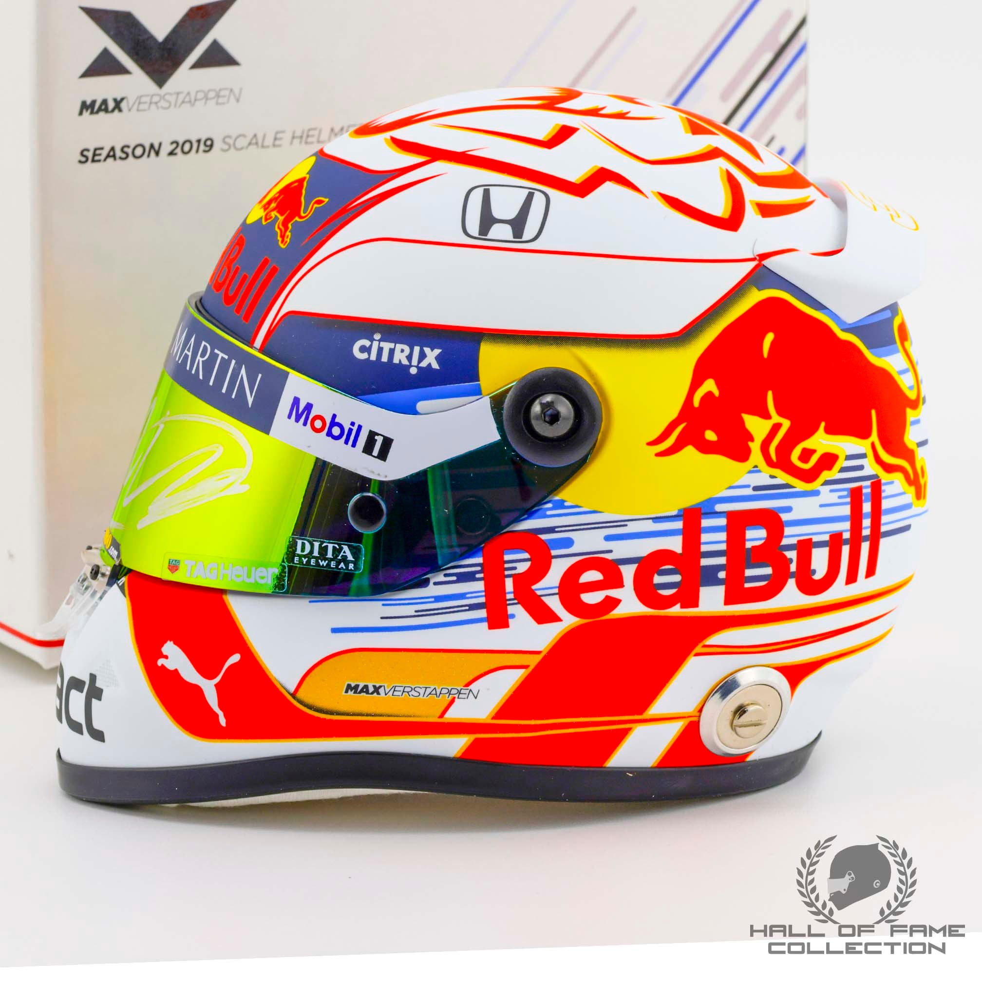 2019 Max Verstappen Signed Red Bull Racing 1:2 Scale F1 Helmet