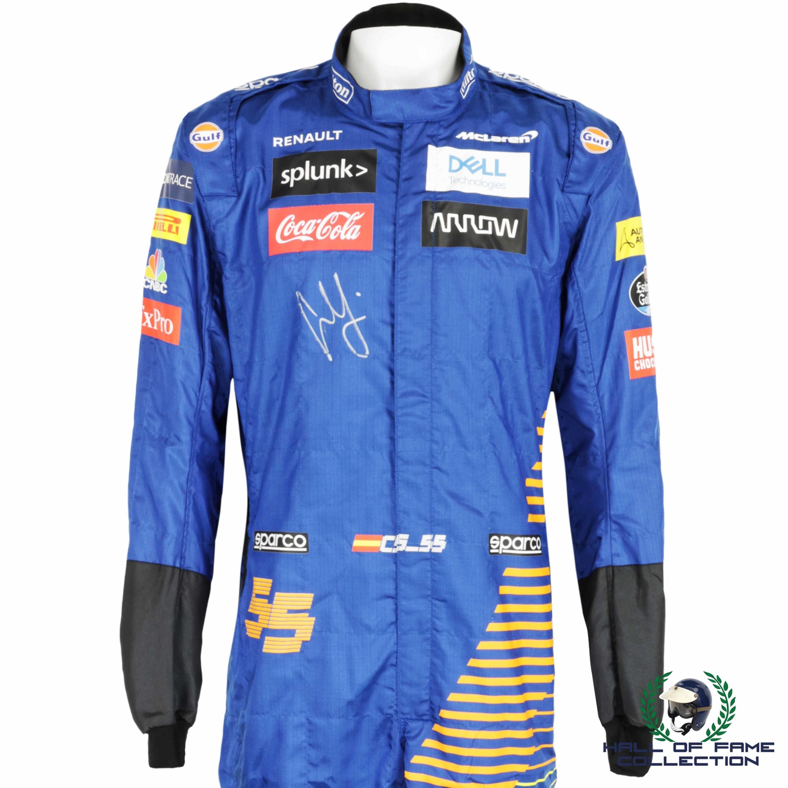 2020 Carlos Sainz Signed McLaren Promo Formula 1 Suit