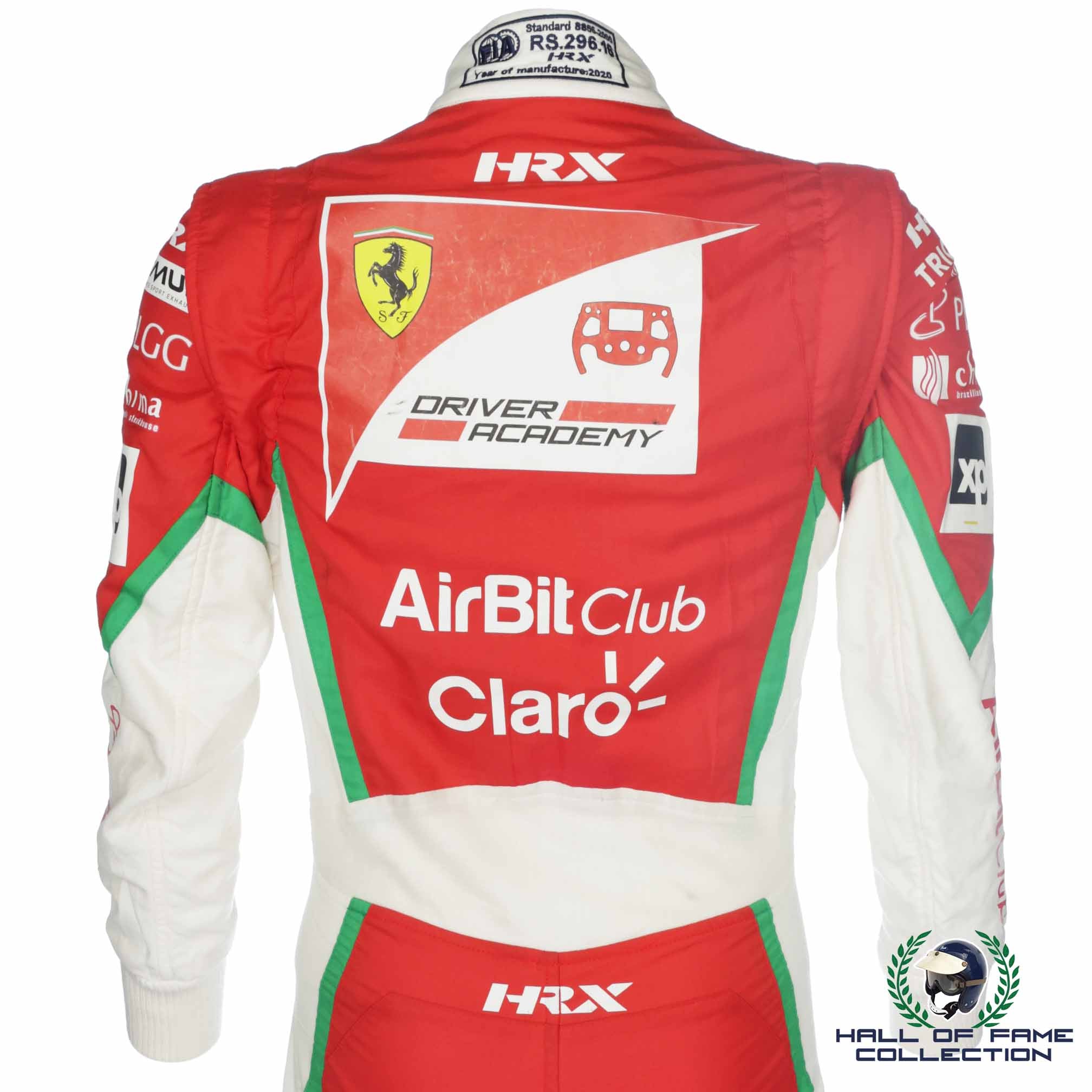 2020 Enzo Fittipaldi Signed Race Used HWA Racelab F3 Suit