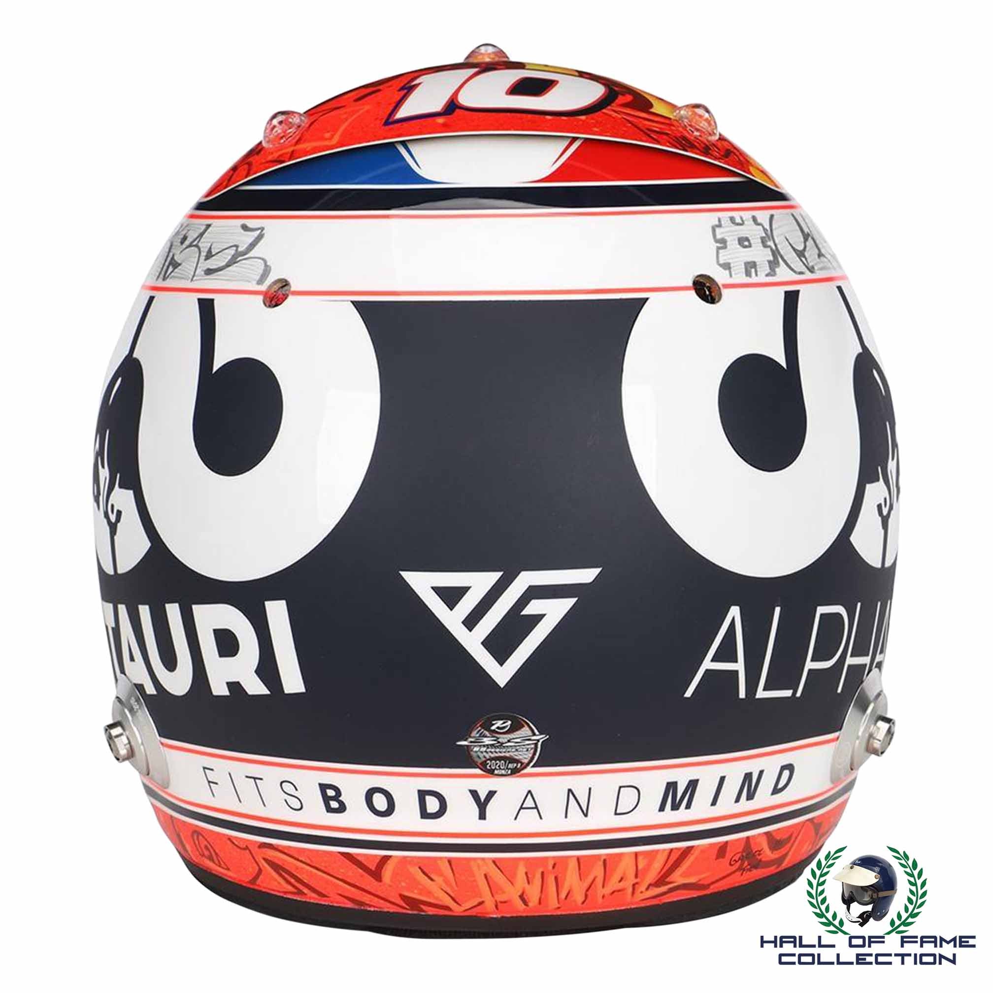 2020 Pierre Gasly Signed Italian GP Win Limited Edition Replica AlphaTauri F1 Helmet