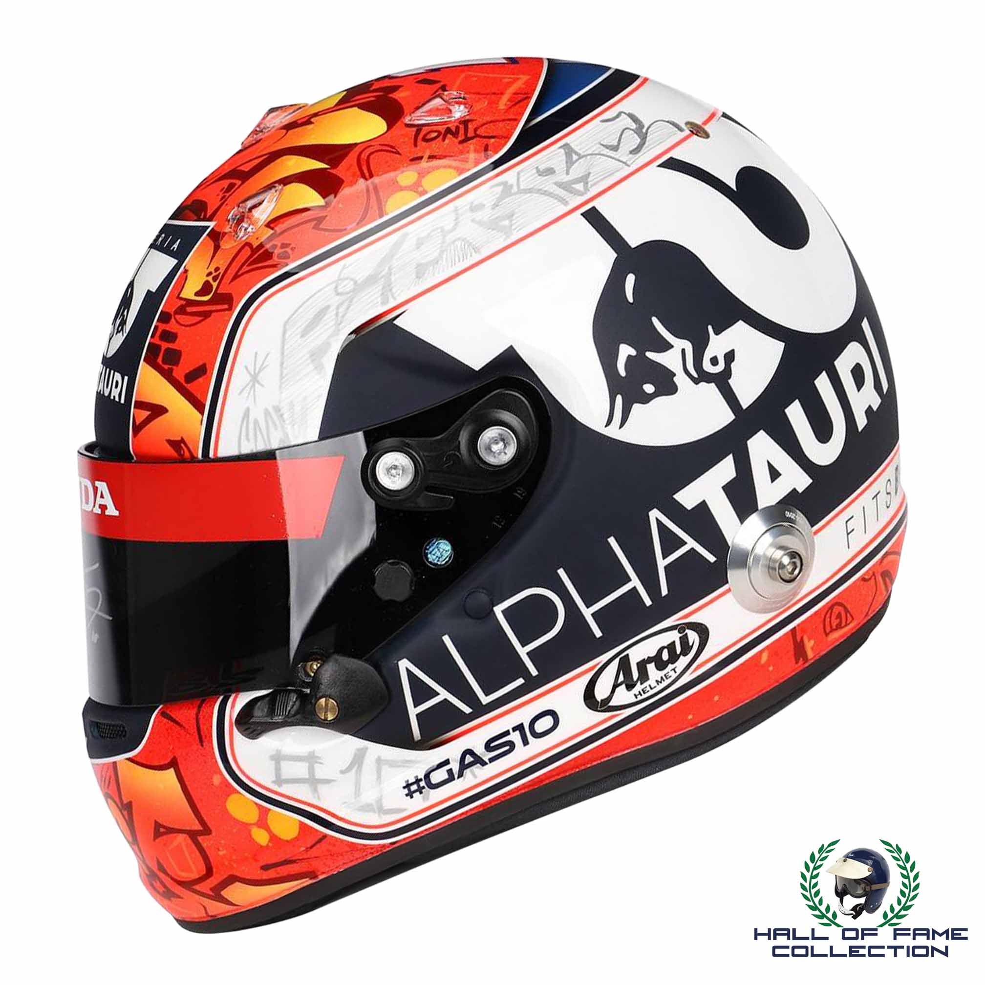 2020 Pierre Gasly Signed Italian GP Win Limited Edition Replica AlphaTauri F1 Helmet