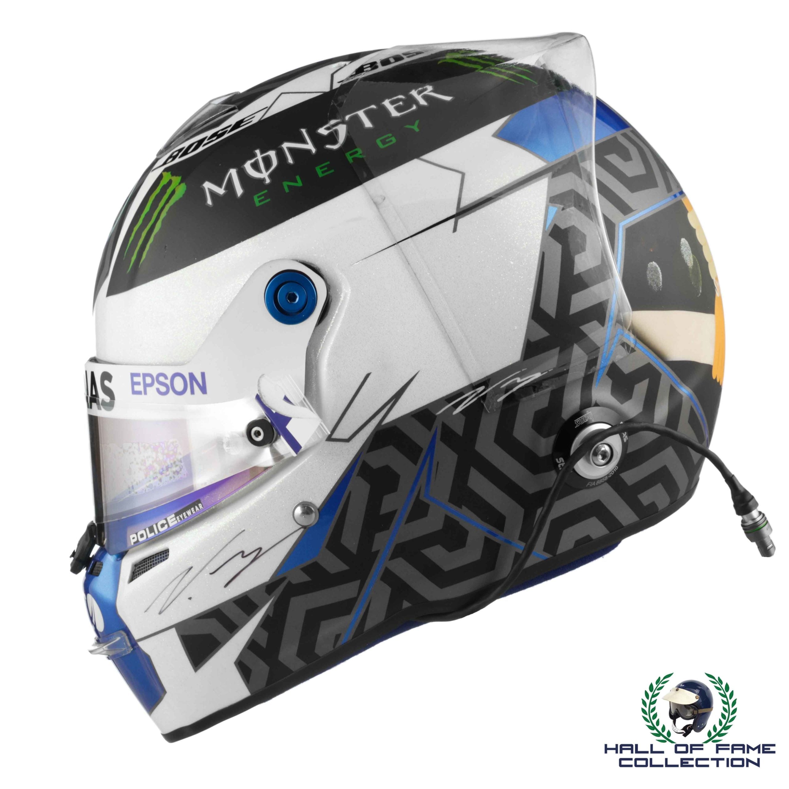 2020 Valtteri Bottas Signed Portuguese & Emilia Romagna GP Race Used AMG Mercedes Benz Stilo F1 Helmet
