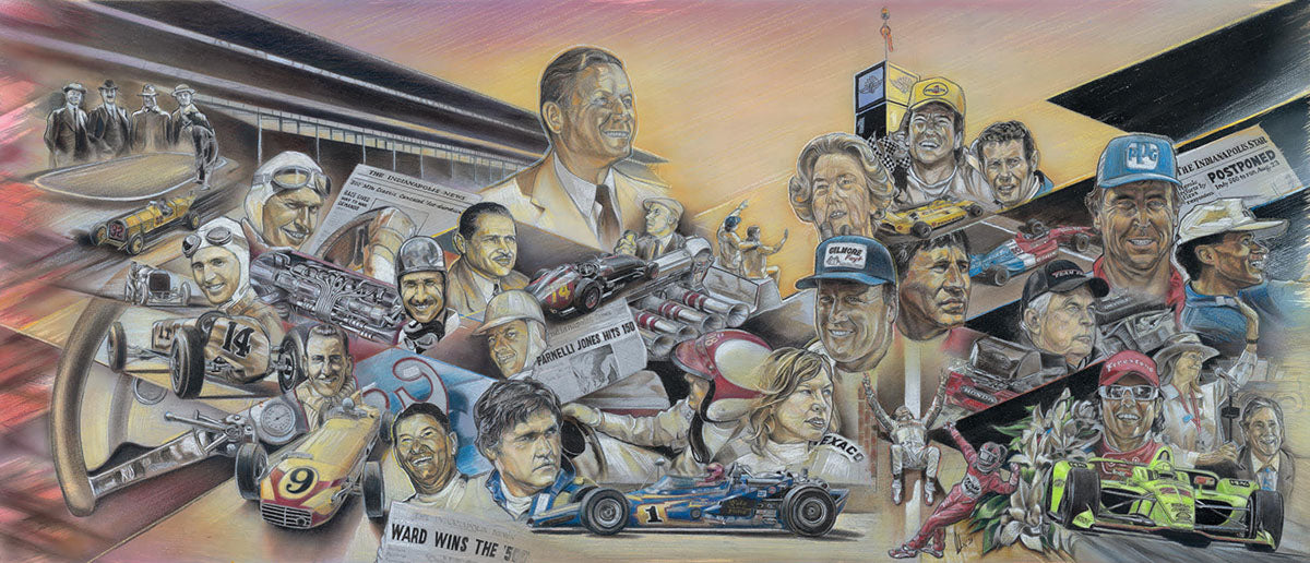 2020 Indianapolis 500 Original Alex Wakefield Program Cover Artwork