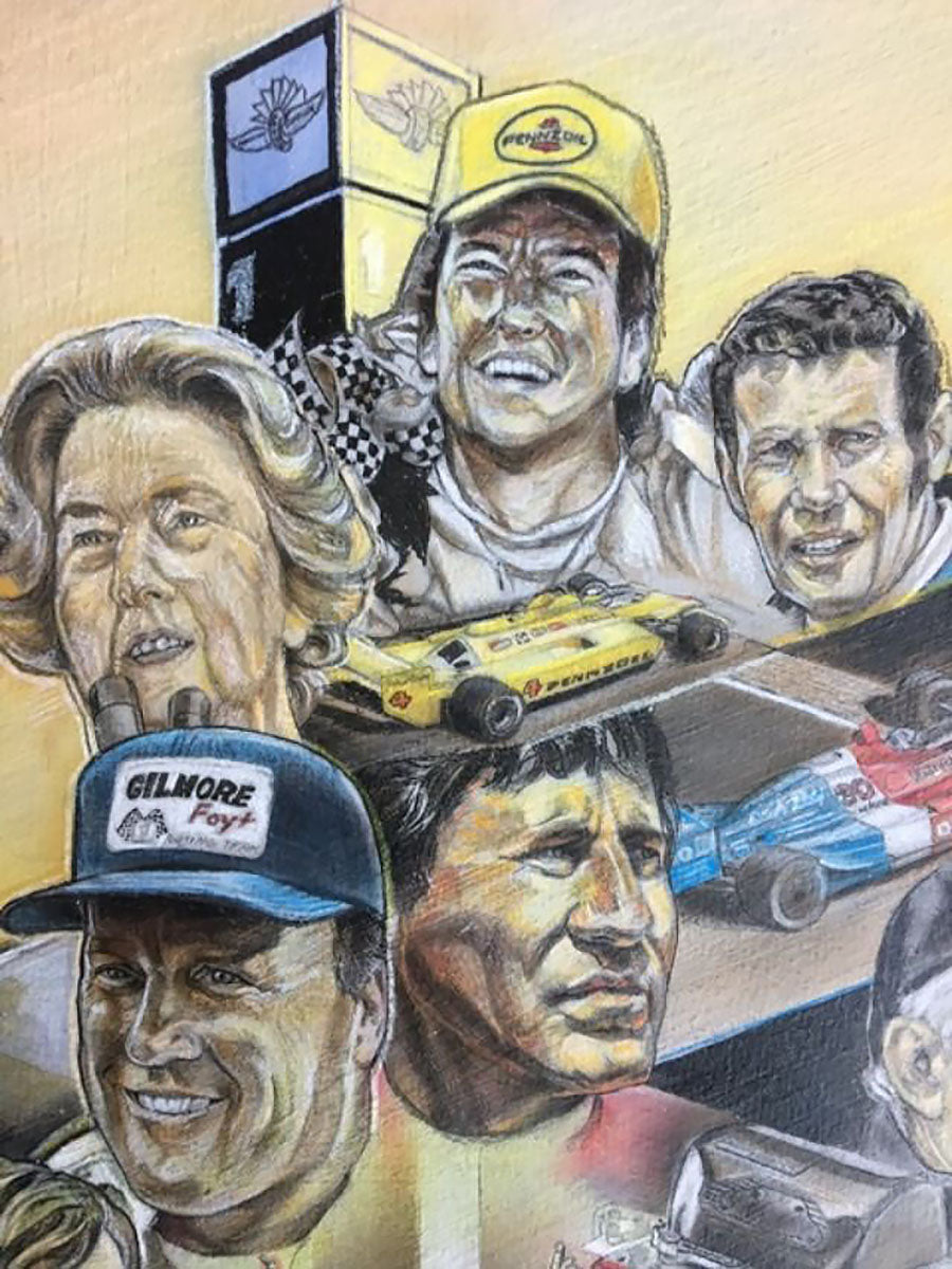 2020 Indianapolis 500 Original Alex Wakefield Program Cover Artwork