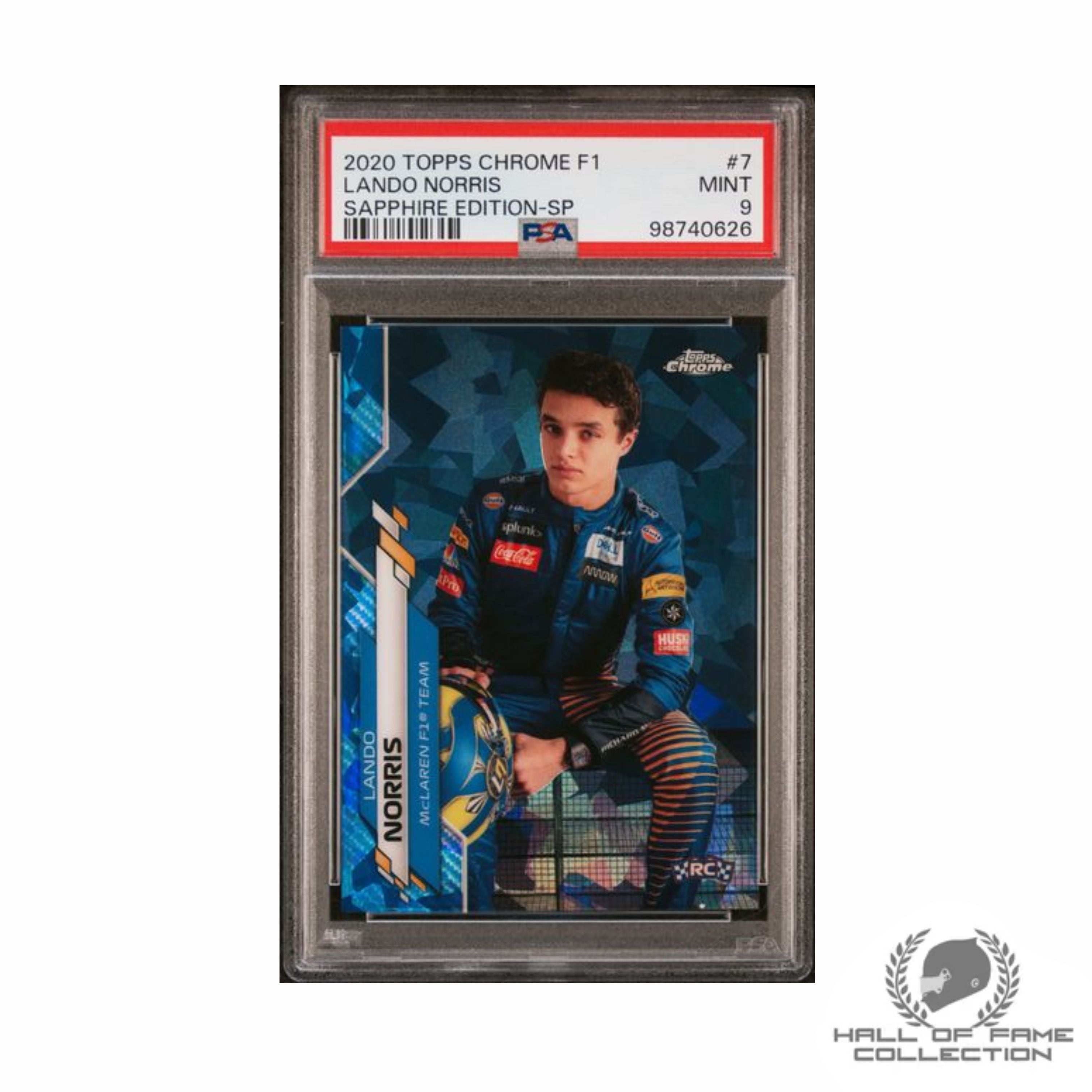 2020 TOPPS CHROME FORMULA 1 SAPPHIRE EDITION #7 LANDO NORRIS SAPPHIRE EDITION-SP