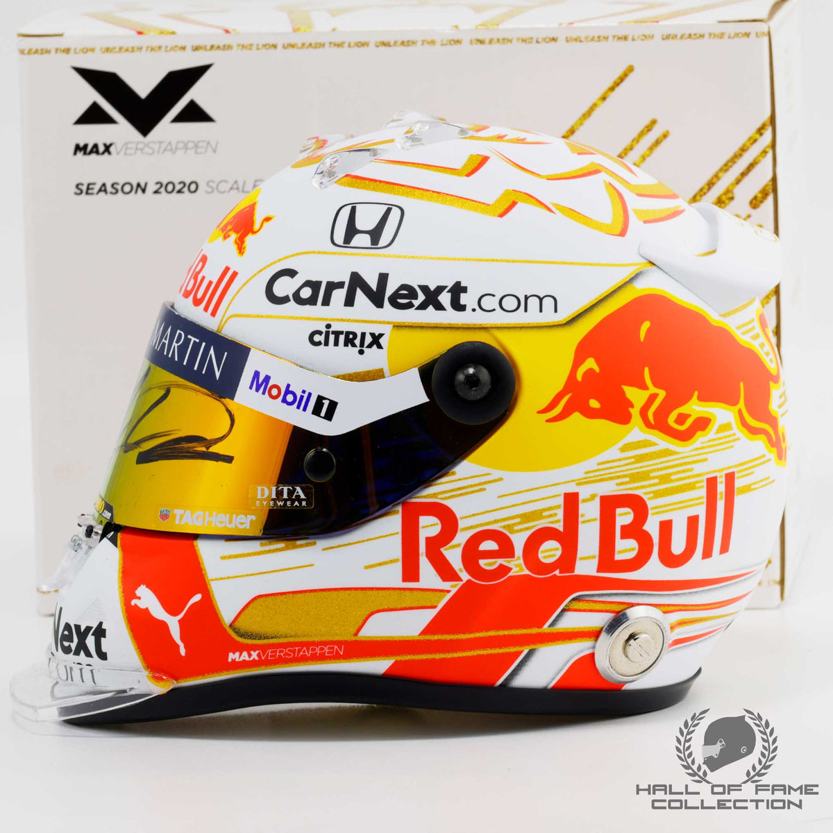 2020 Max Verstappen Signed Red Bull Racing 1:2 Scale F1 Helmet