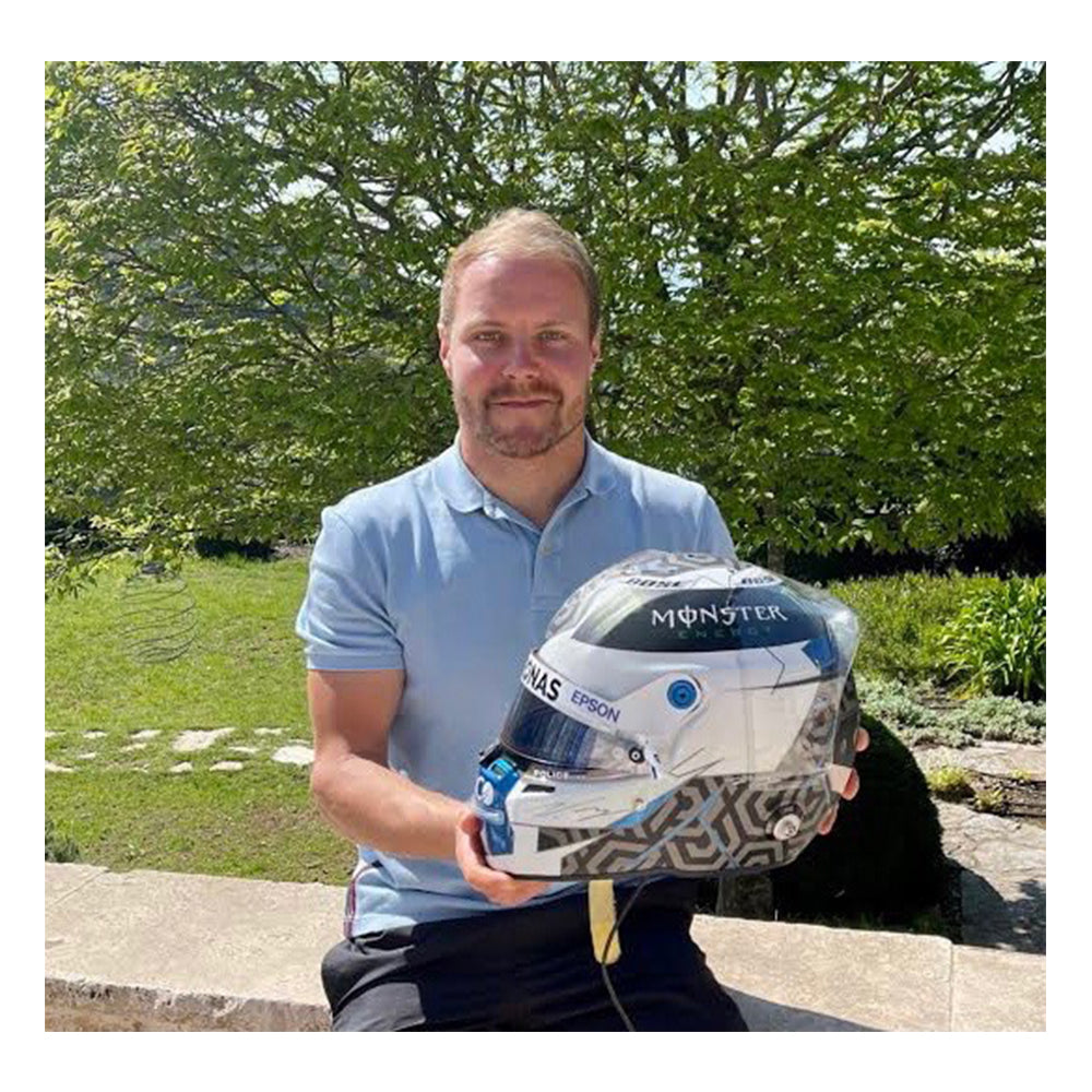 2020 Valtteri Bottas Signed Portuguese & Emilia Romagna GP Race Used AMG Mercedes Benz Stilo F1 Helmet
