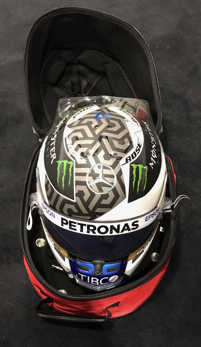 2020 Valtteri Bottas Signed Portuguese & Emilia Romagna GP Race Used AMG Mercedes Benz Stilo F1 Helmet