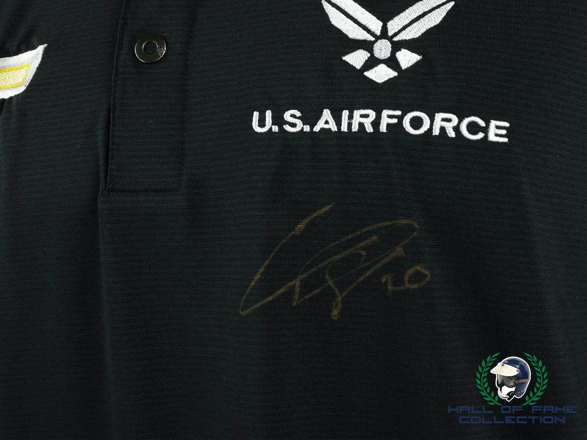 2021 Conor Daly Signed Personal Worn U.S. Air Force IndyCar Driver Shirt