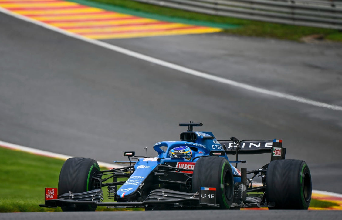 2021 Fernando Alonso Race Used Alpine Formula 1 Suit