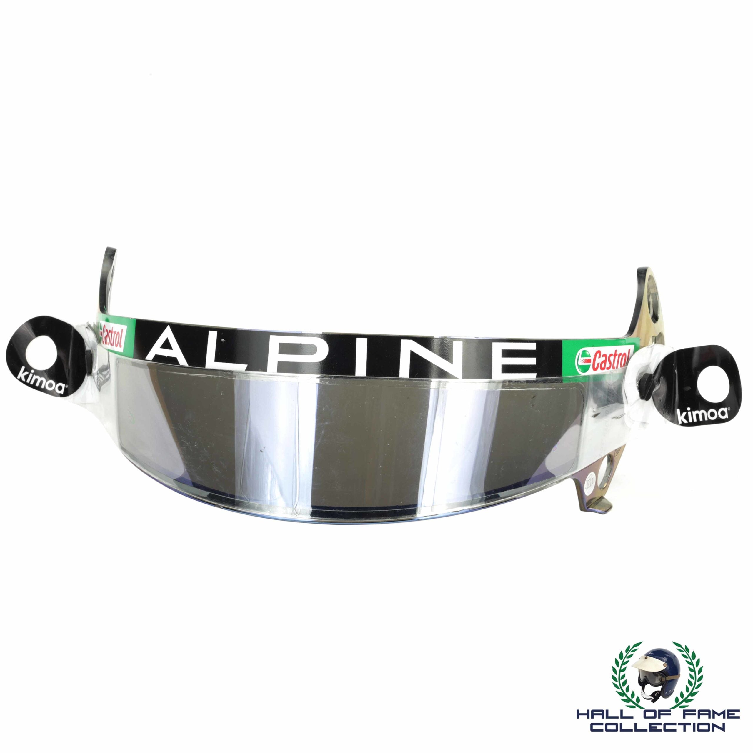 2021 Fernando Alonso Race Worn Alpine Bell HP-77 Formula 1 Visor