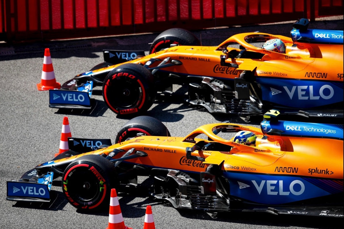 2021 Lando Norris Race Used McLaren F1 Balaclava LN 145-21