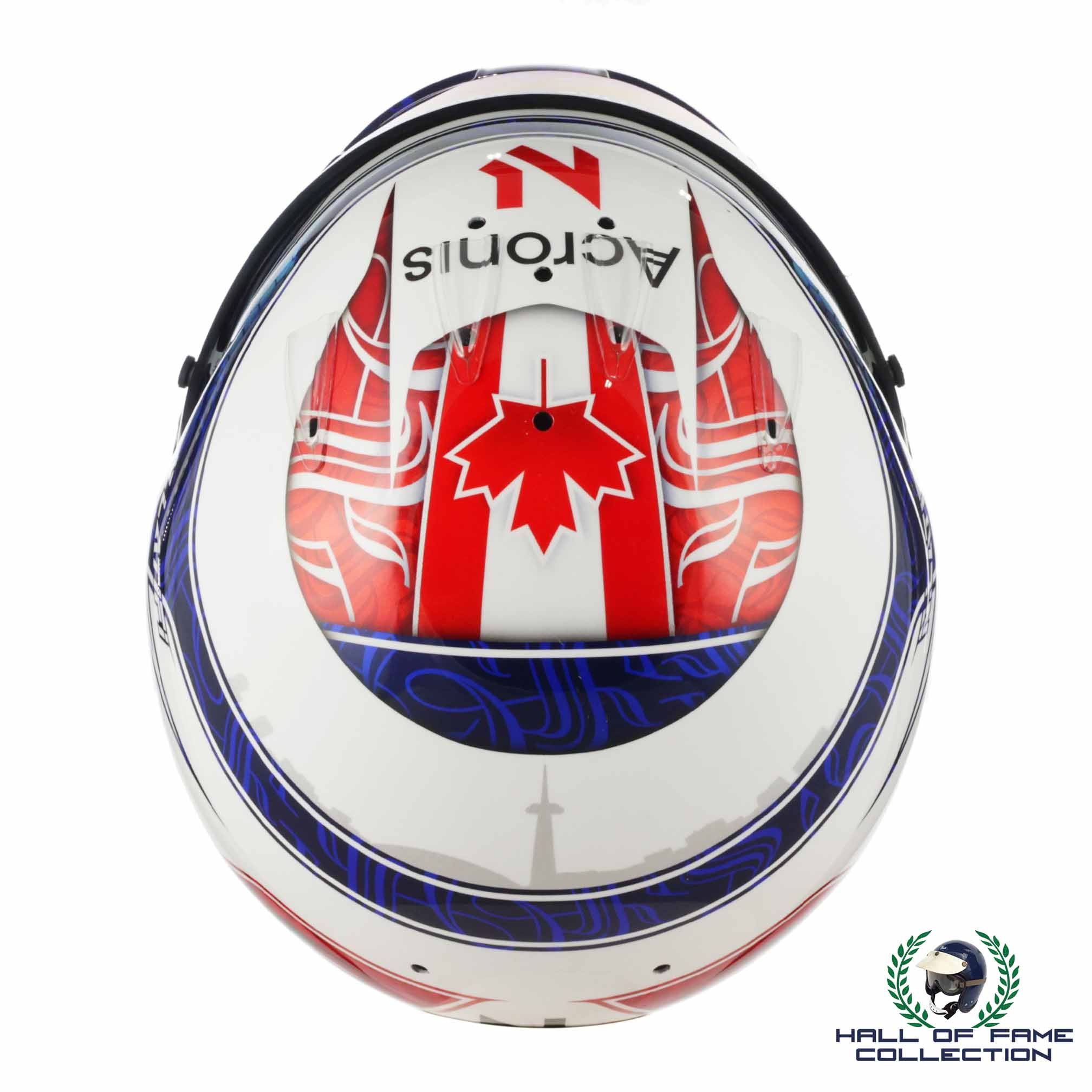 2021 Nicholas Latifi Signed Race Used Williams Bell HP 77 F1 Helmet