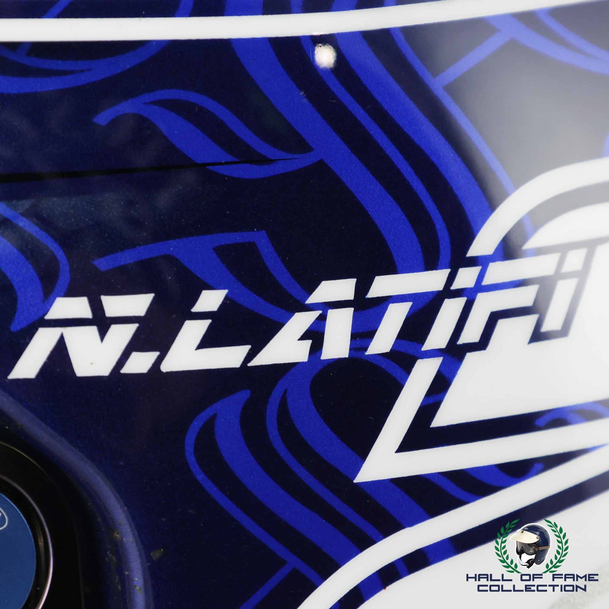 2021 Nicholas Latifi Signed Race Used Williams Bell HP 77 F1 Helmet