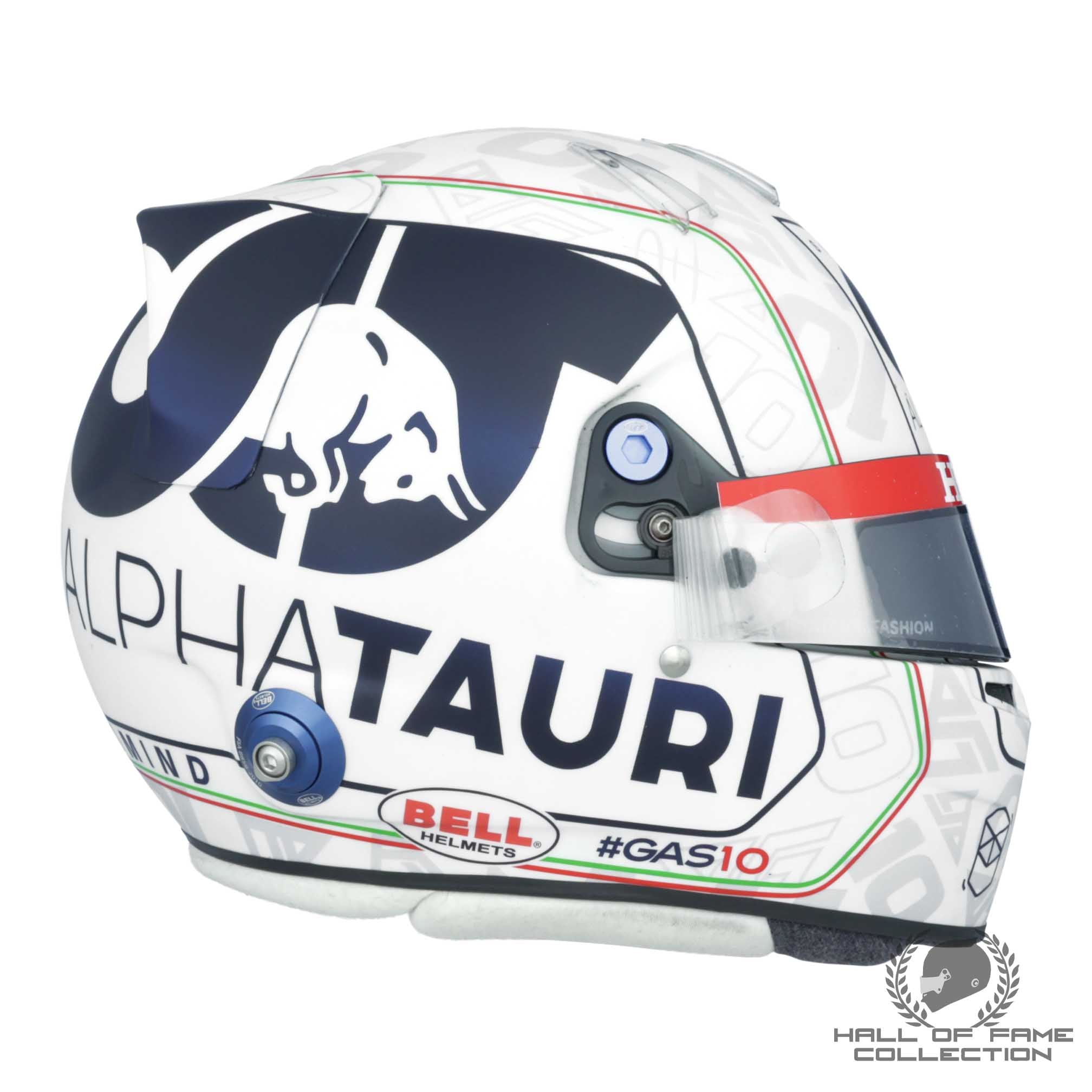 2021 Pierre Gasly Race Used Italian GP AlphaTauri F1 Helmet