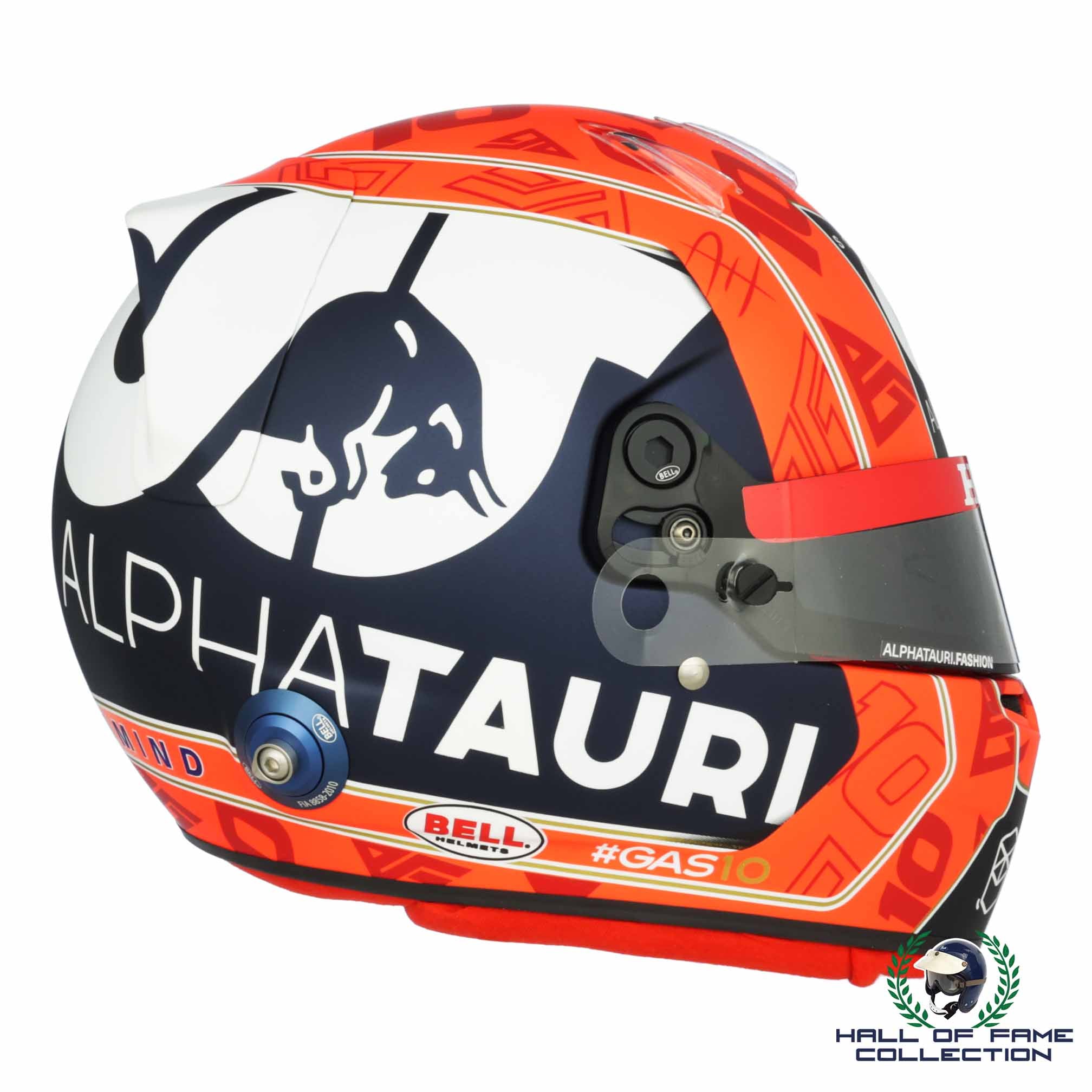 2021 Pierre Gasly Signed Official Bell Replica AlphaTauri F1 Helmet