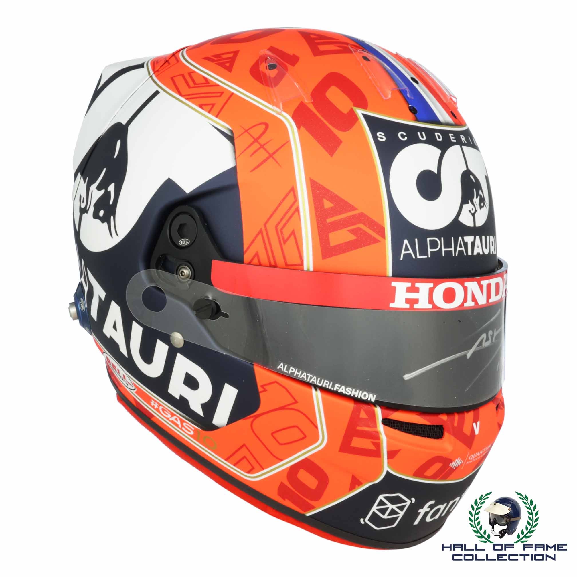 2021 Pierre Gasly Signed Official Bell Replica AlphaTauri F1 Helmet
