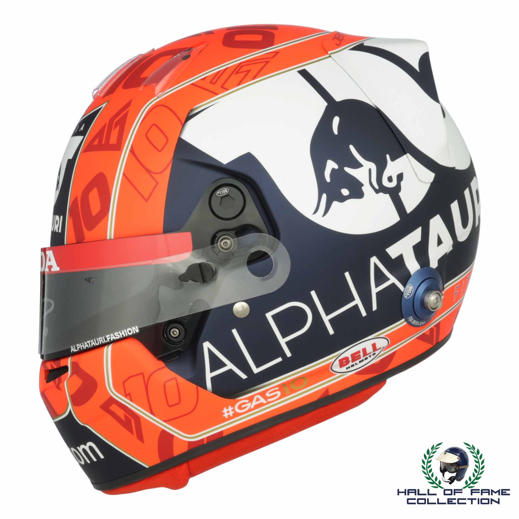 2021 Pierre Gasly Signed Official Bell Replica AlphaTauri F1 Helmet