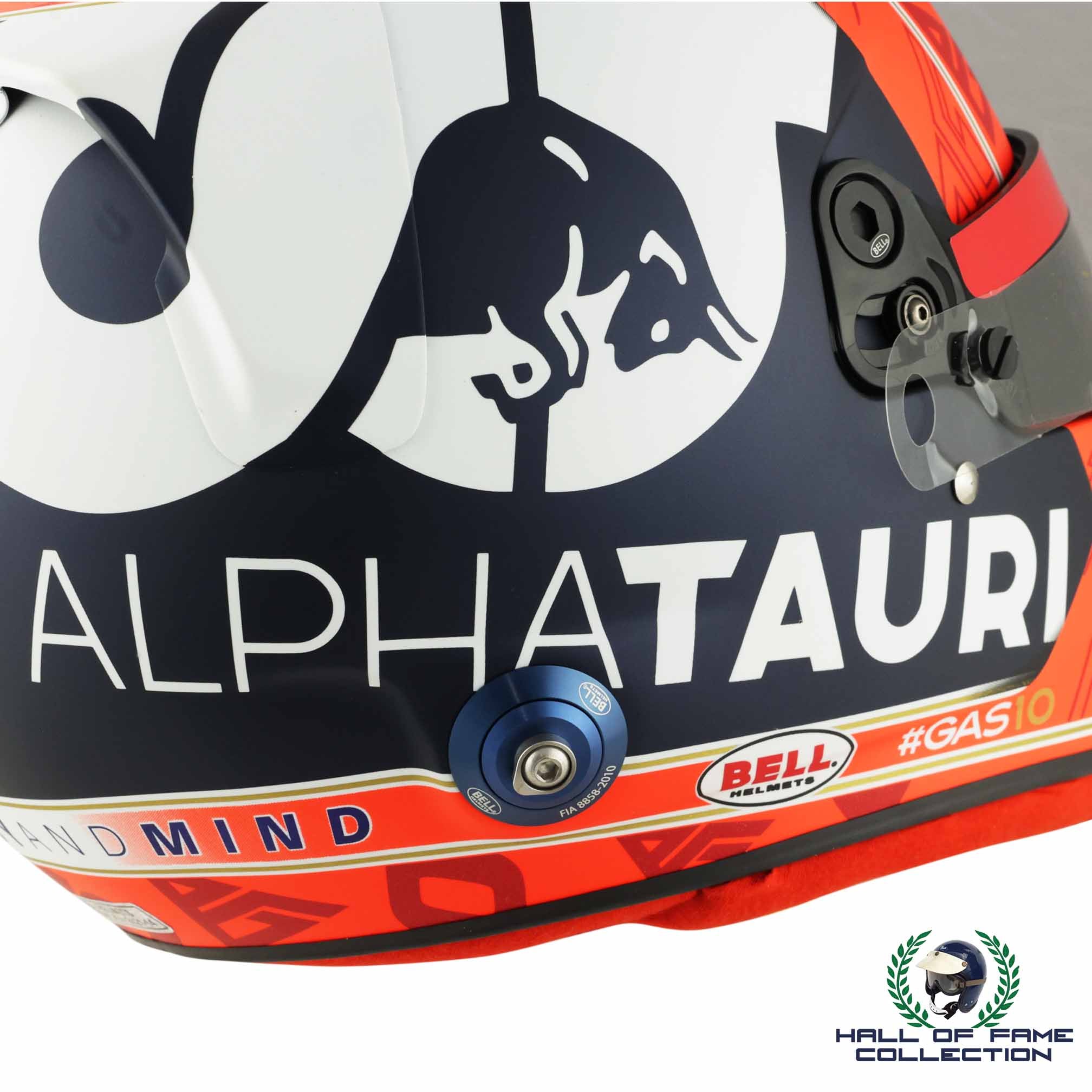 2021 Pierre Gasly Signed Official Bell Replica AlphaTauri F1 Helmet