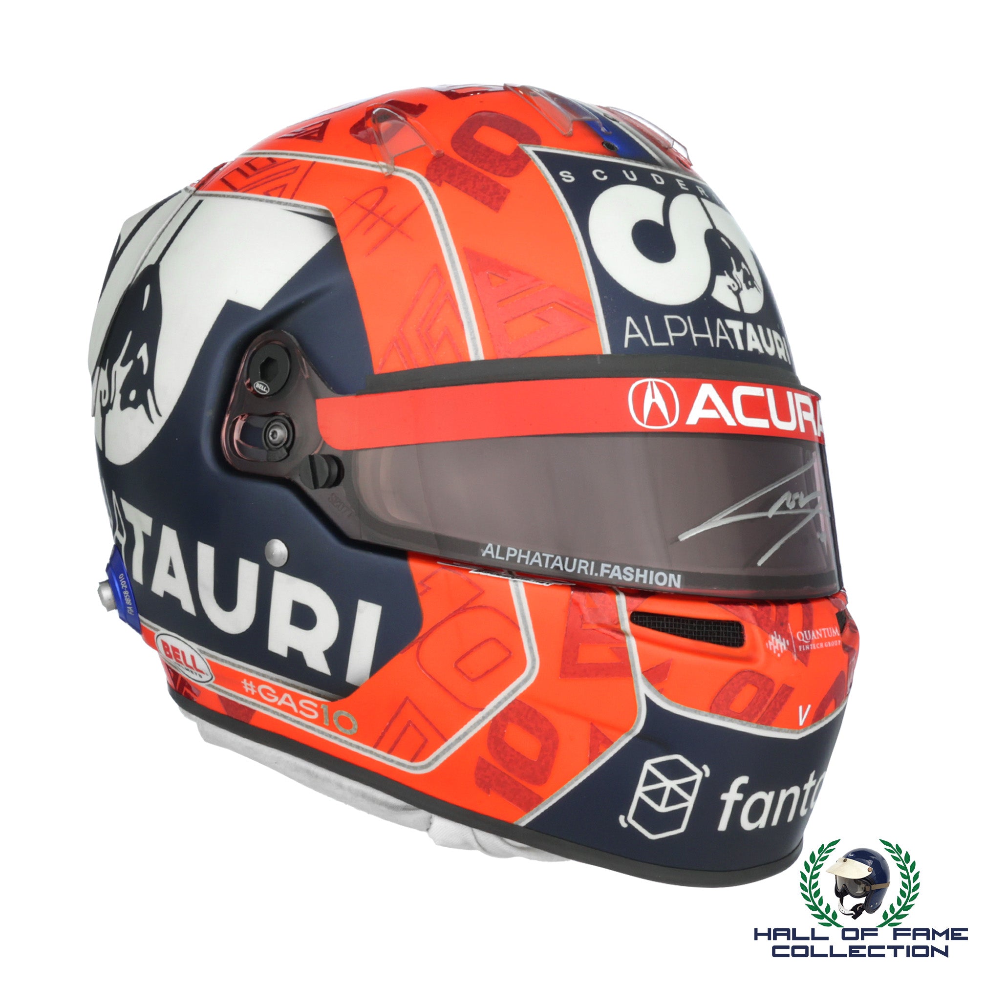 2021 Pierre Gasly Signed United States GP Used Alpha Tauri F1 Helmet