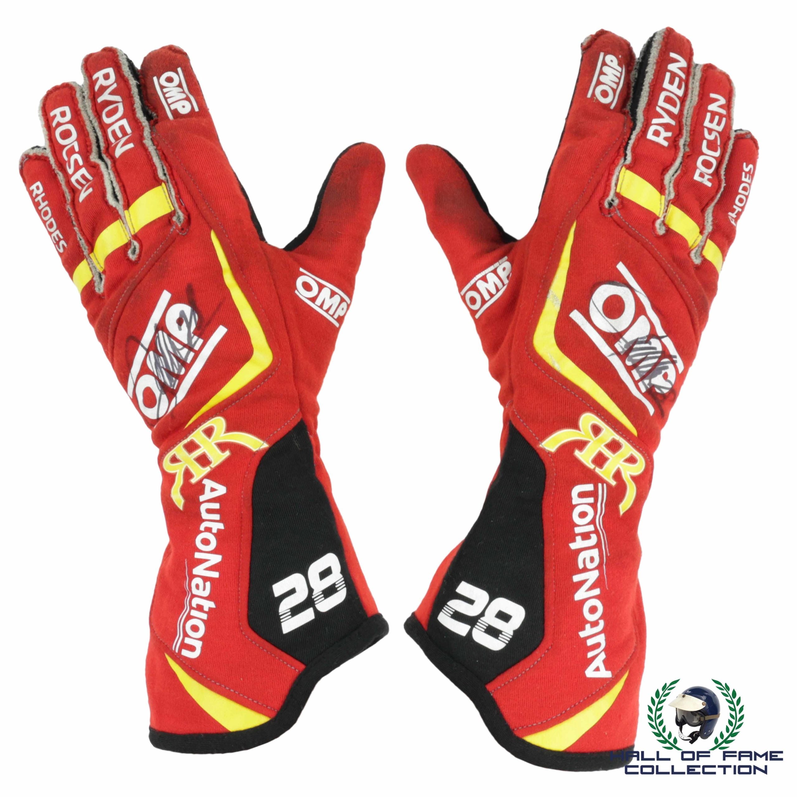 2021 Ryan Hunter-Reay Signed Race Used Andretti Autosport Indy 500 Gloves