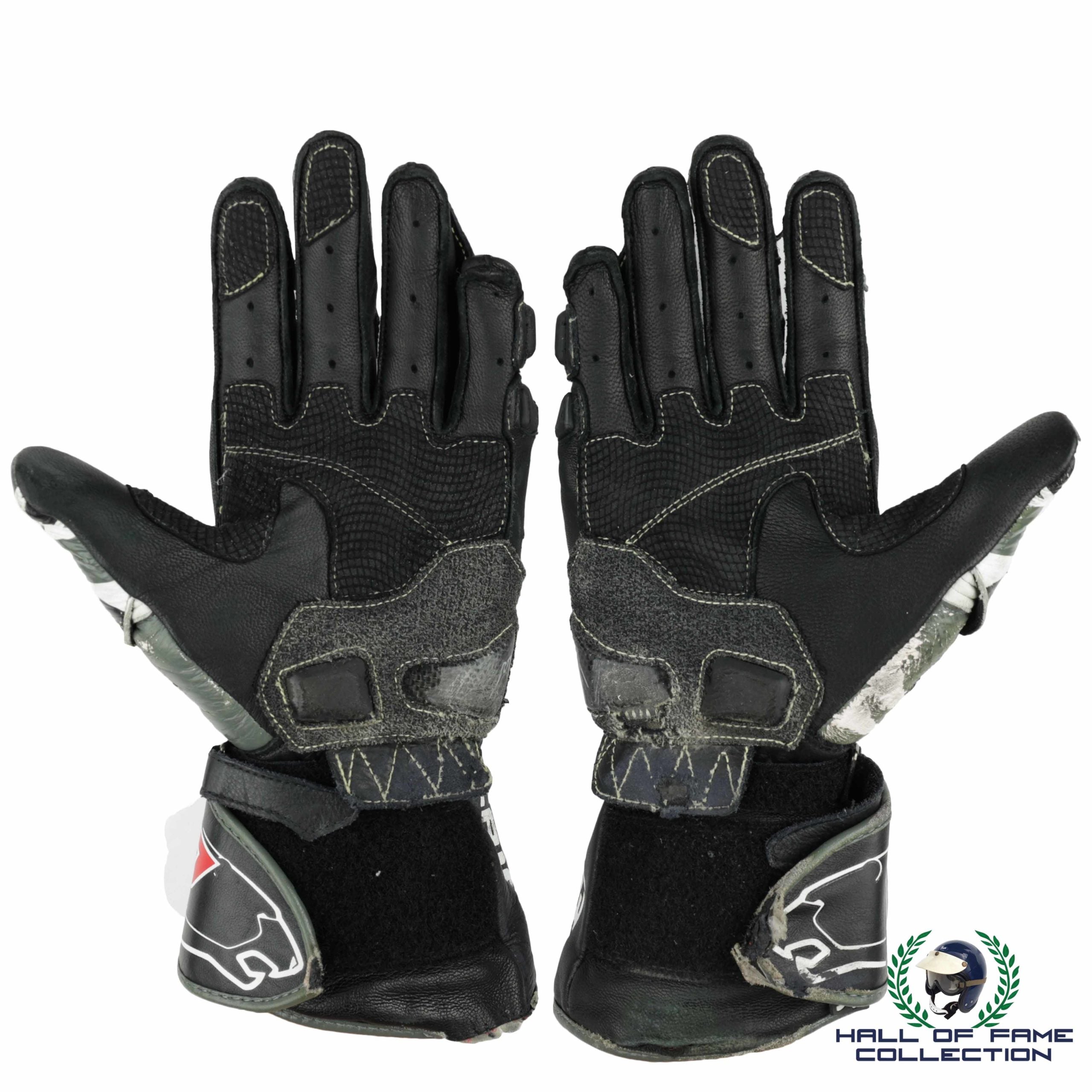 2021 Sam Lowes Signed Race Used "Union Jack" Marc VDS Bering Moto2 Gloves