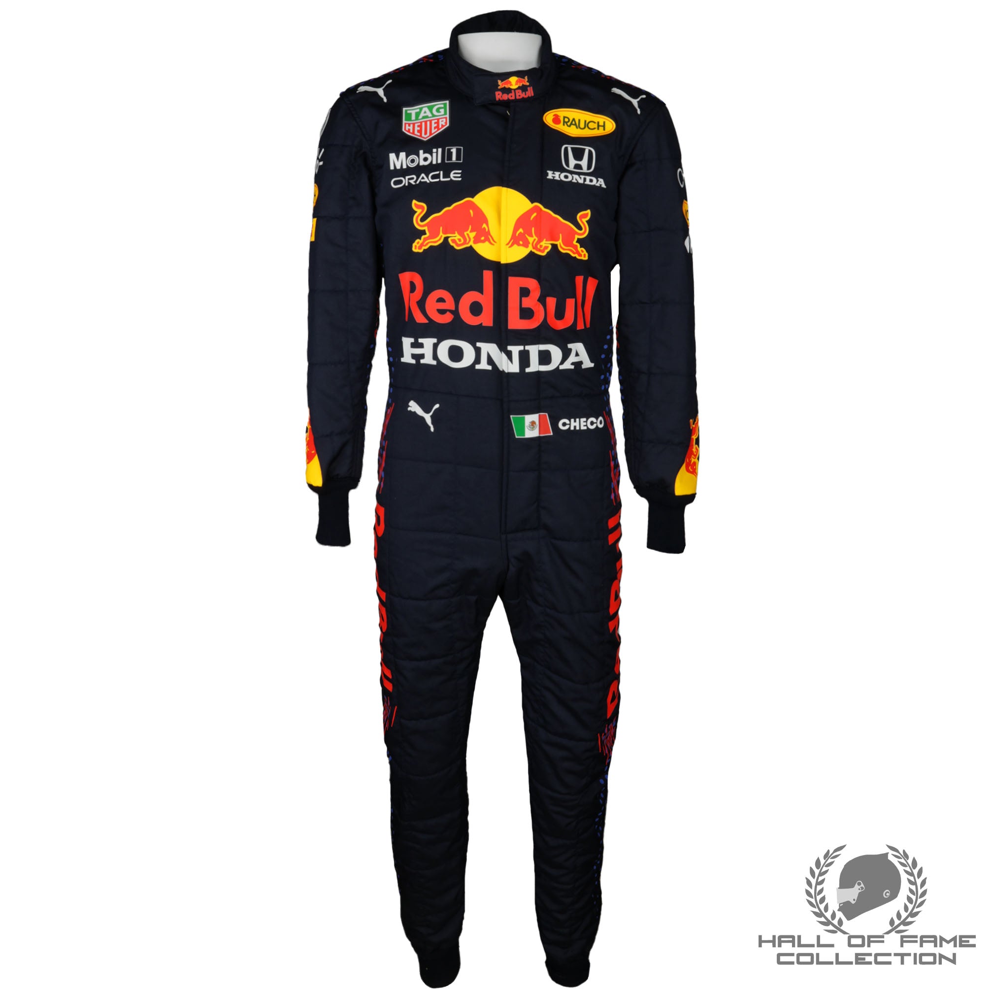 2021 Sergio Perez Race Worn Red Bull Racing F1 Suit
