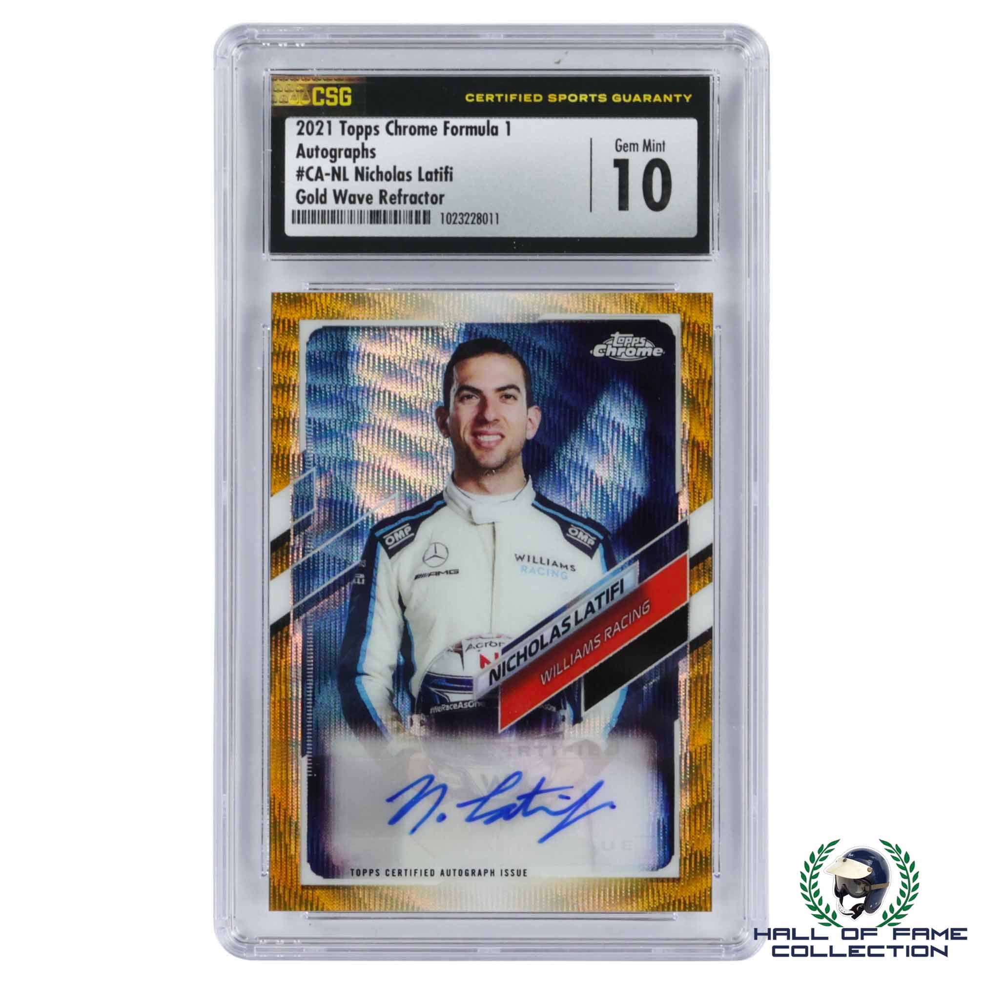 Nicholas Latifi F1 Auto Gold Refractor /50 shops F1