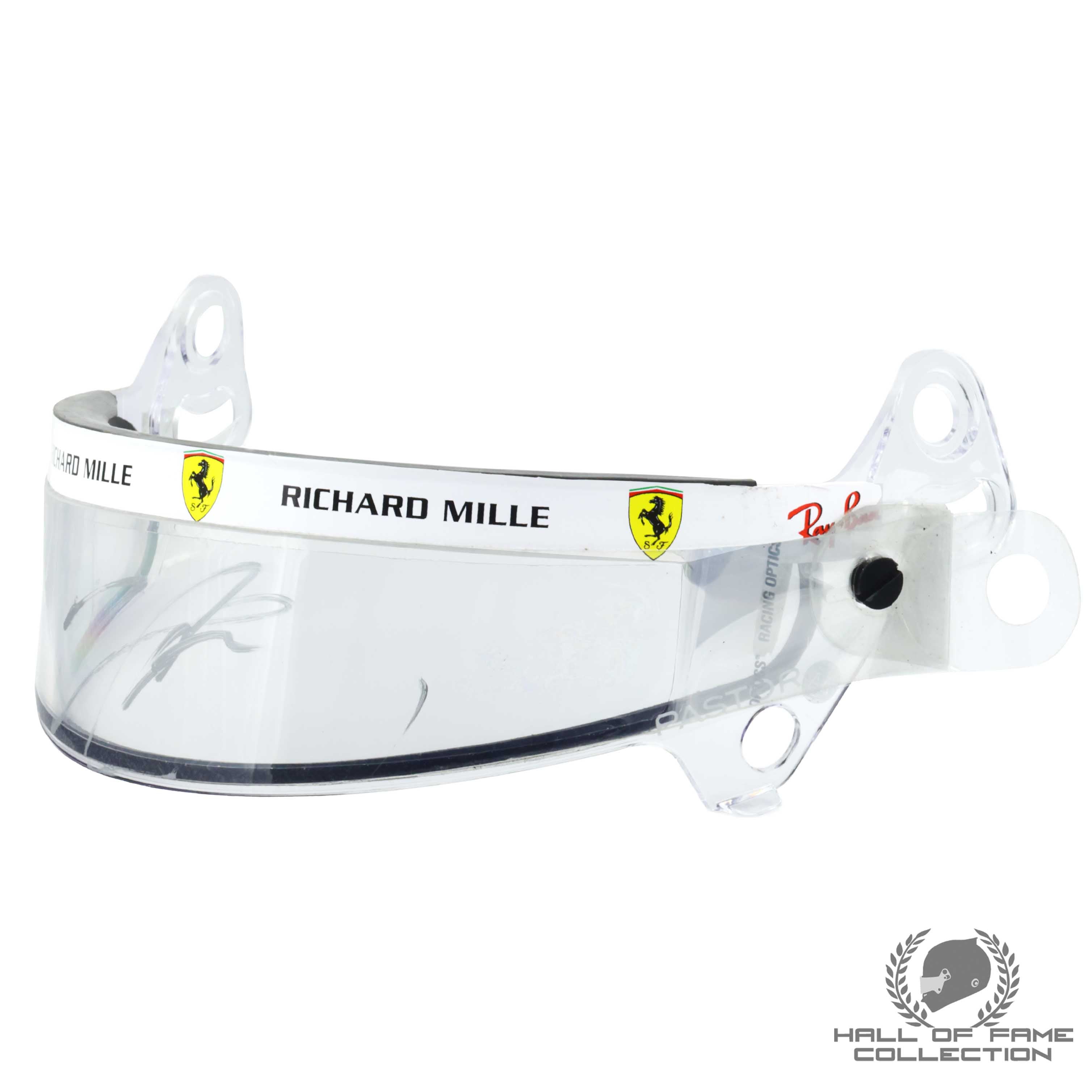 2021 Charles Leclerc Signed Race Used Scuderia Ferrari F1 Visor